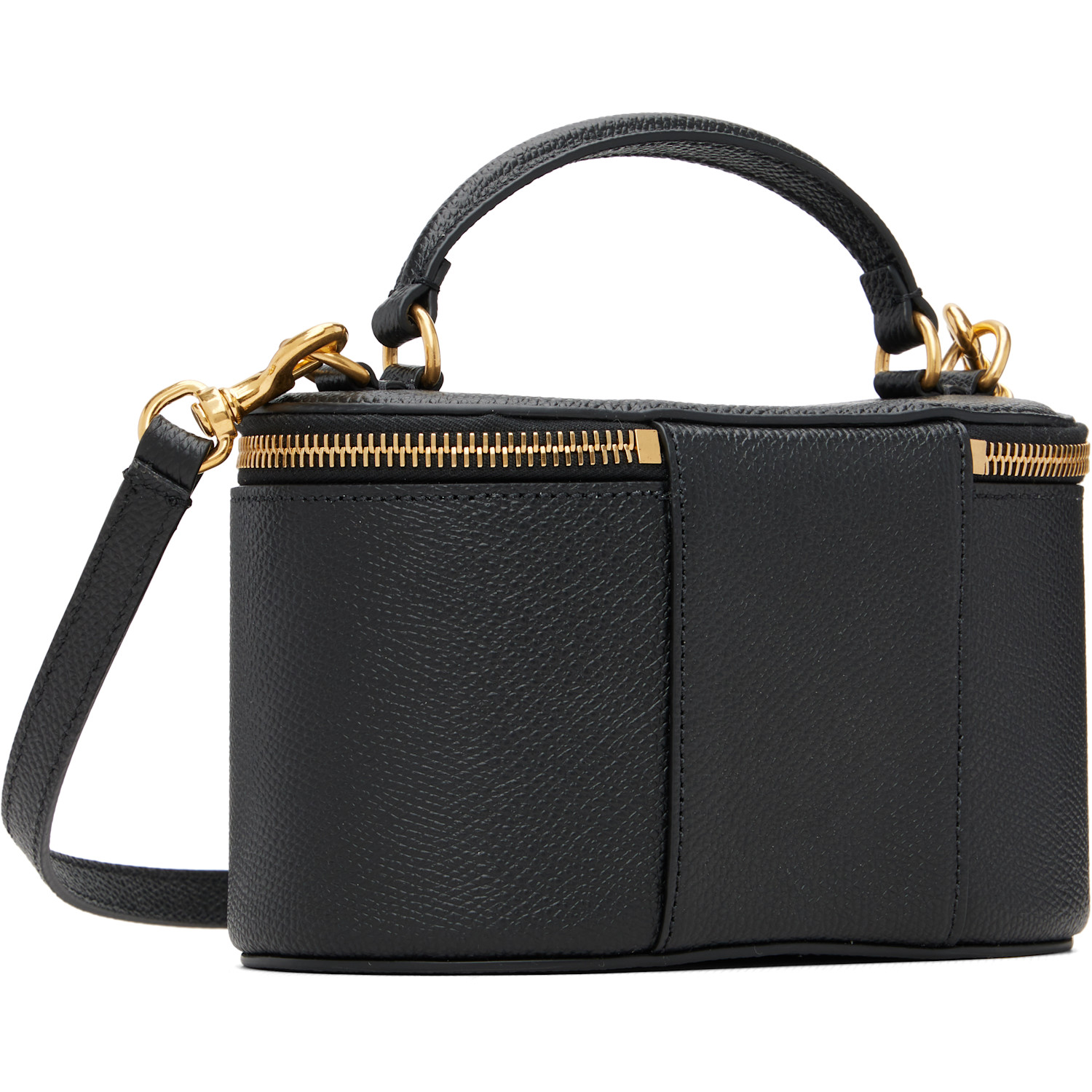  Valentino Garavani Black Vlogo Signature Mini Vanity Bag 