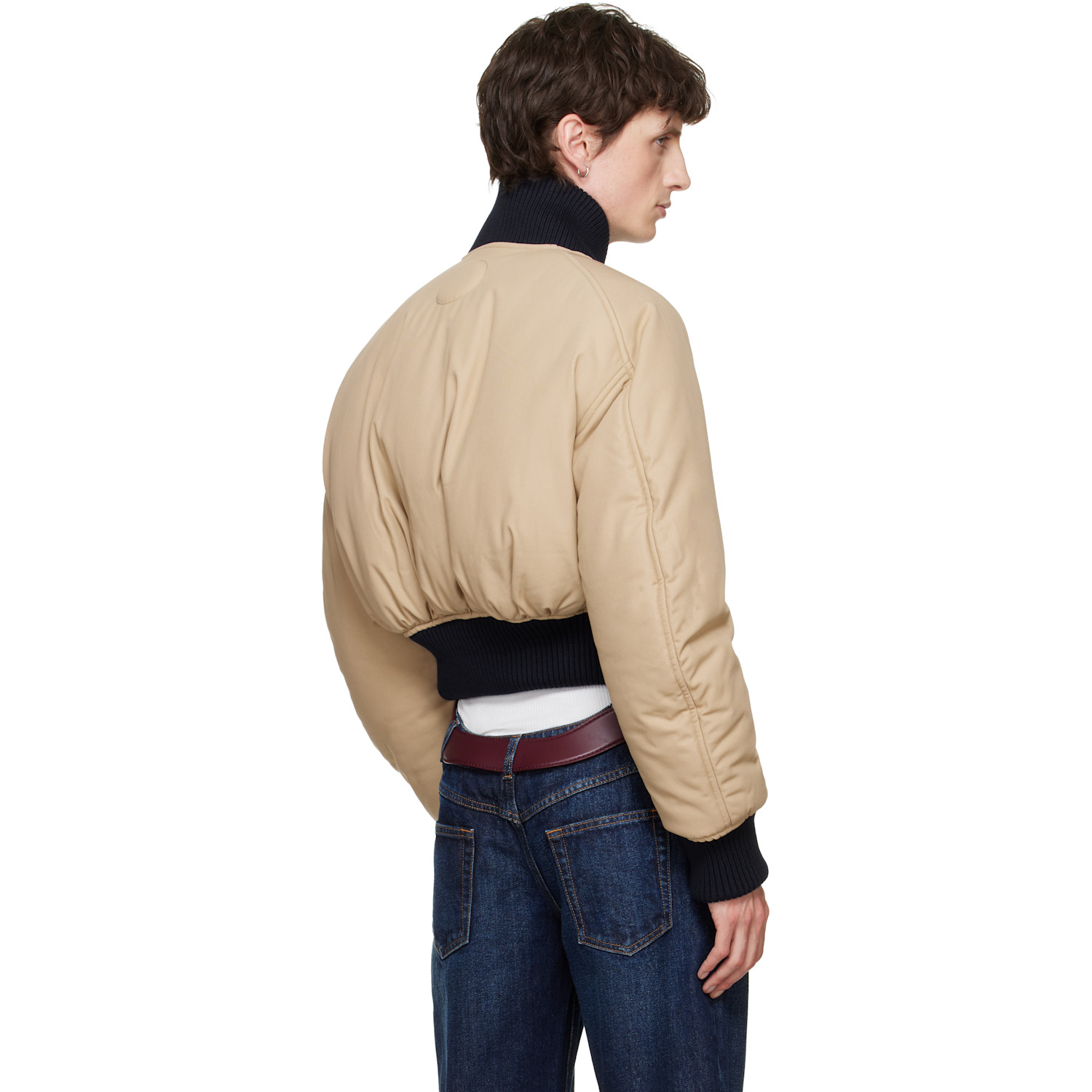  Jean Paul Gaultier Beige 'the Bomber' Jacket 