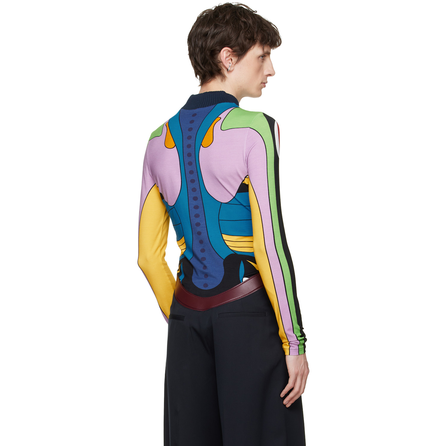  Jean Paul Gaultier Multicolor 'the Body Map Organ' Top 