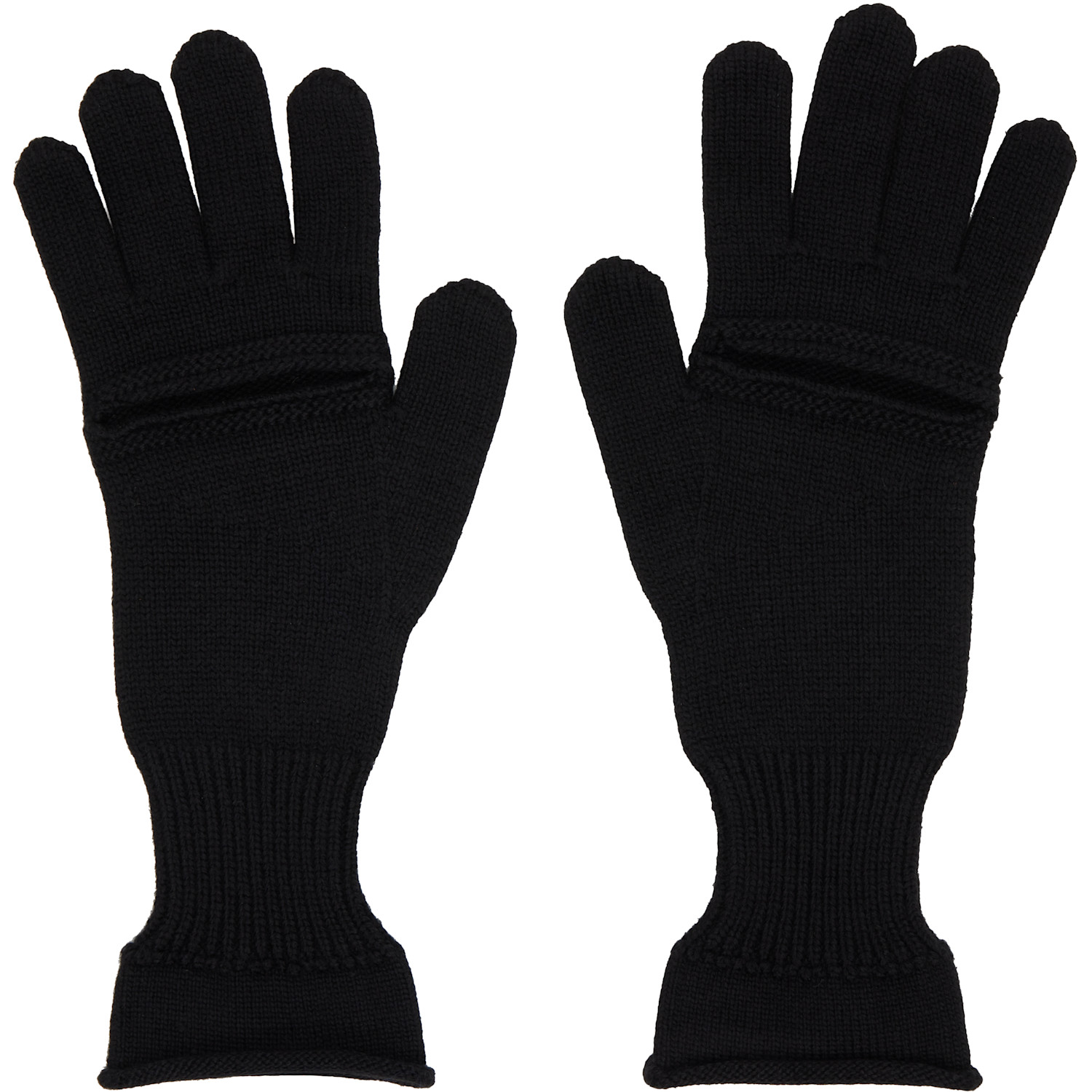  Issey Miyake Black Breeze Knit Gloves 