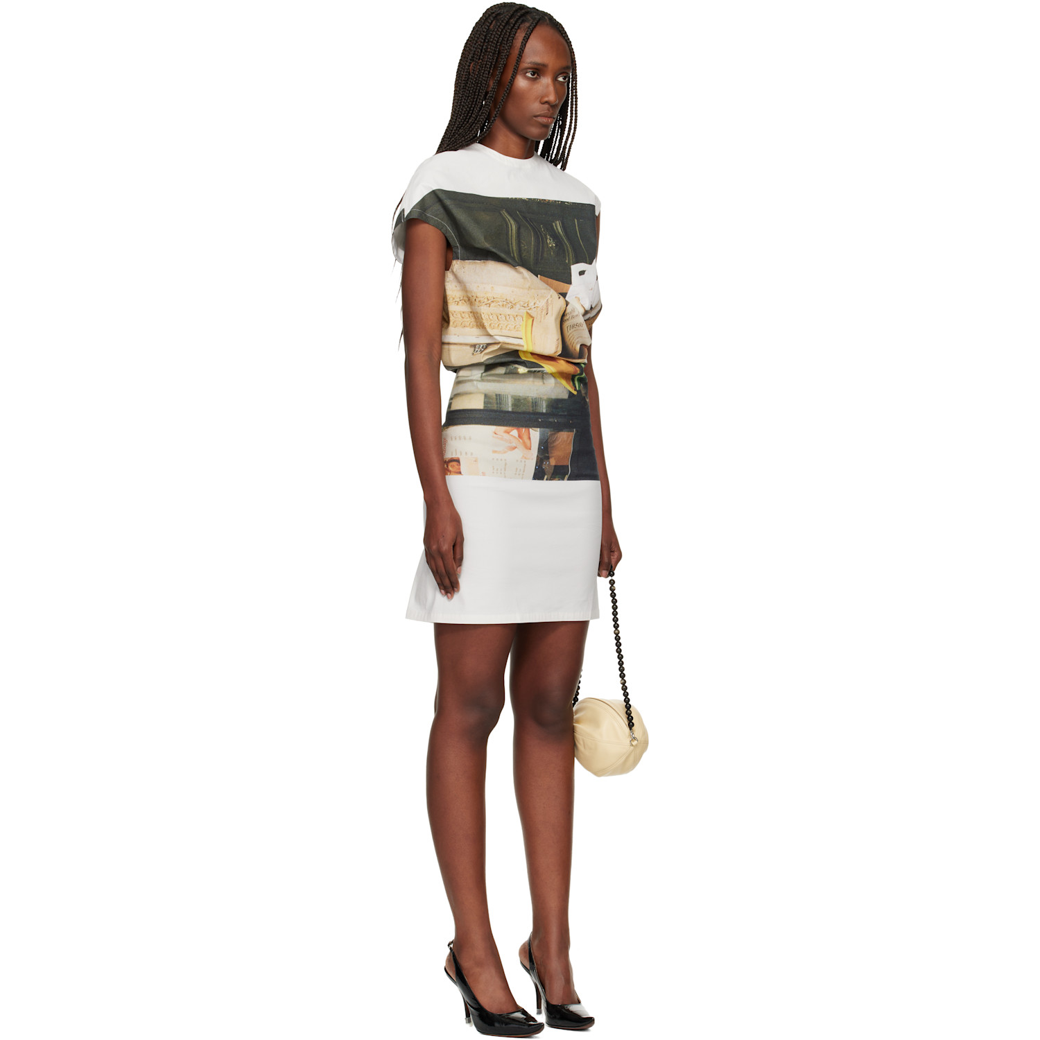  Issey Miyake Multicolor Street View Minidress 