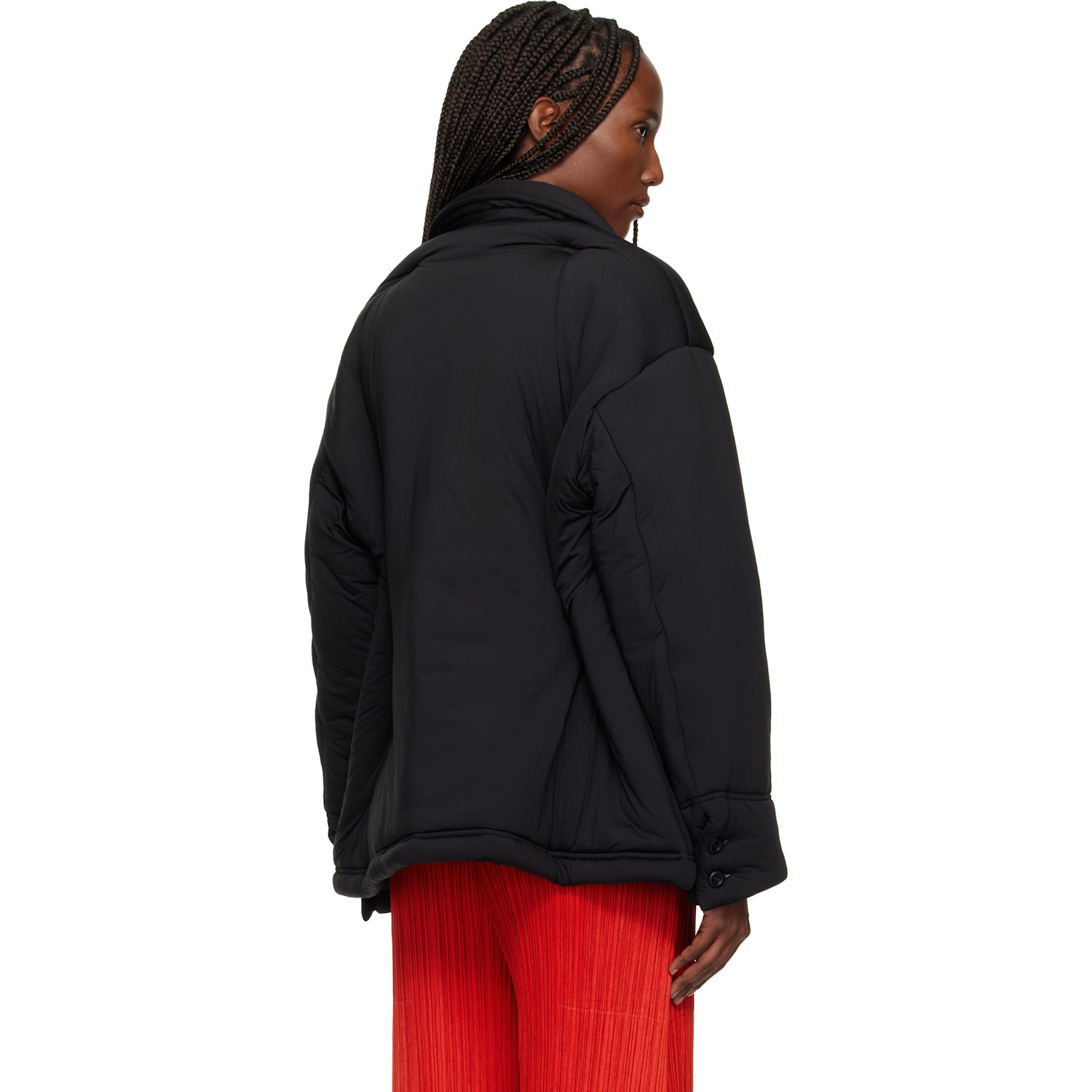 Issey Miyake Black Pumped-t Jacket 