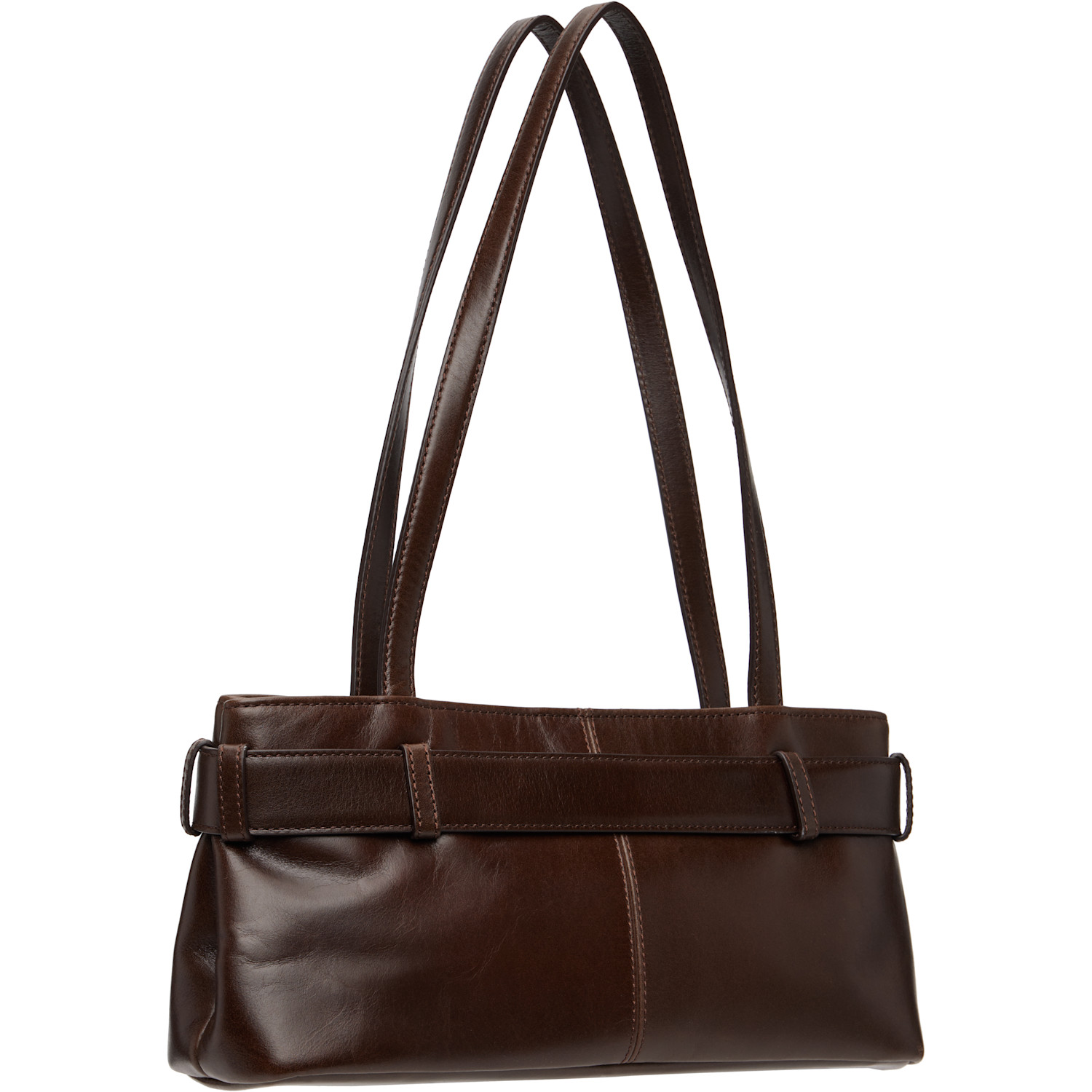  Osoi Brown Shoulder Brocle Mini Bag 