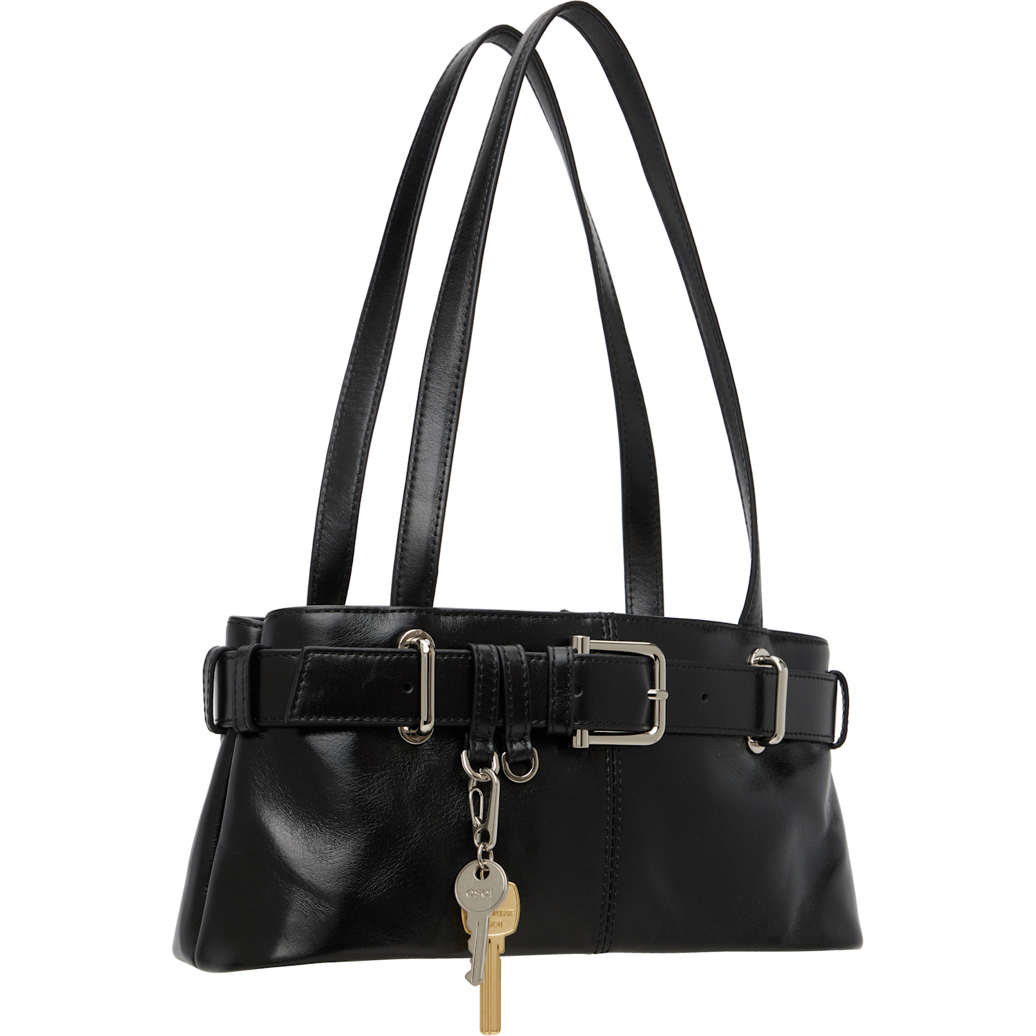  Osoi Black Shoulder Brocle Mini Bag 