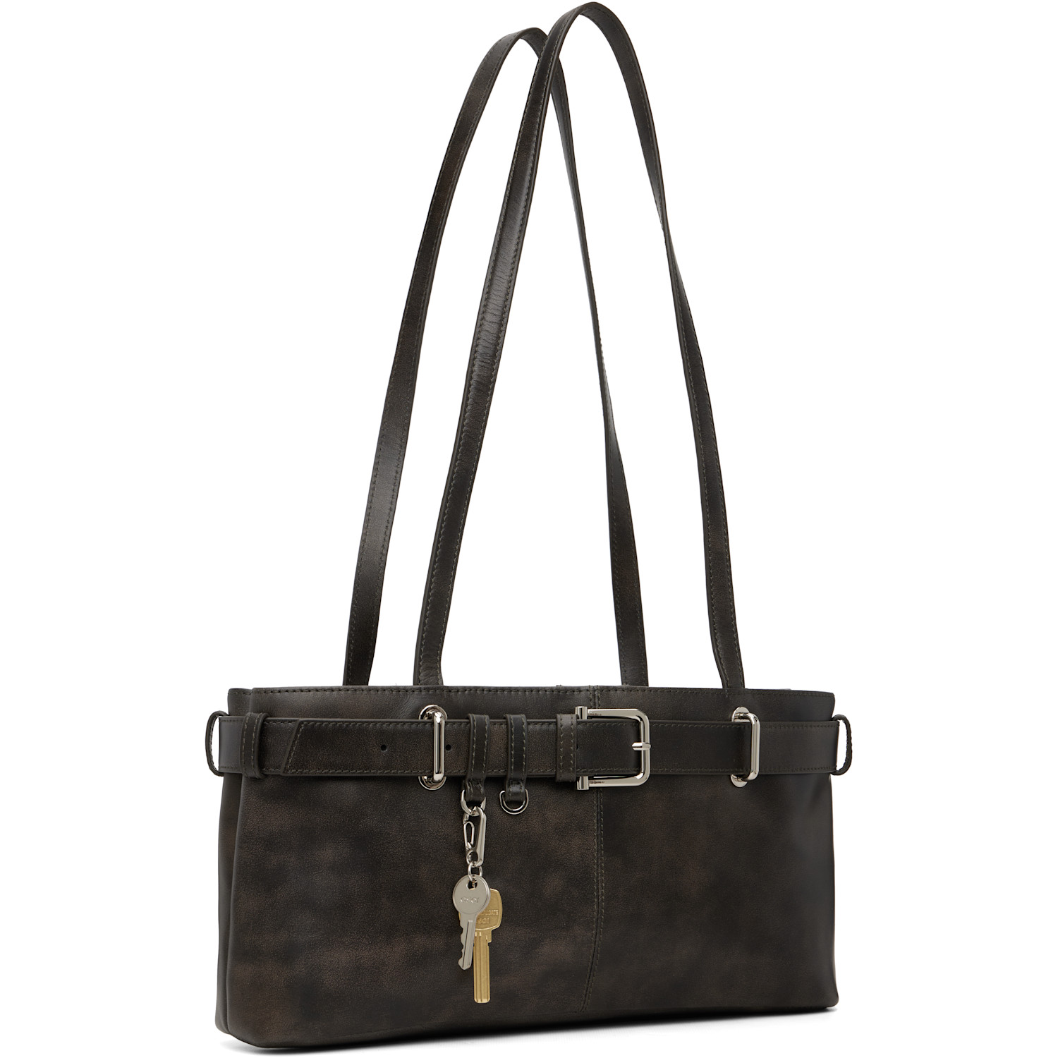 Osoi Brown Shoulder Brocle Bag 
