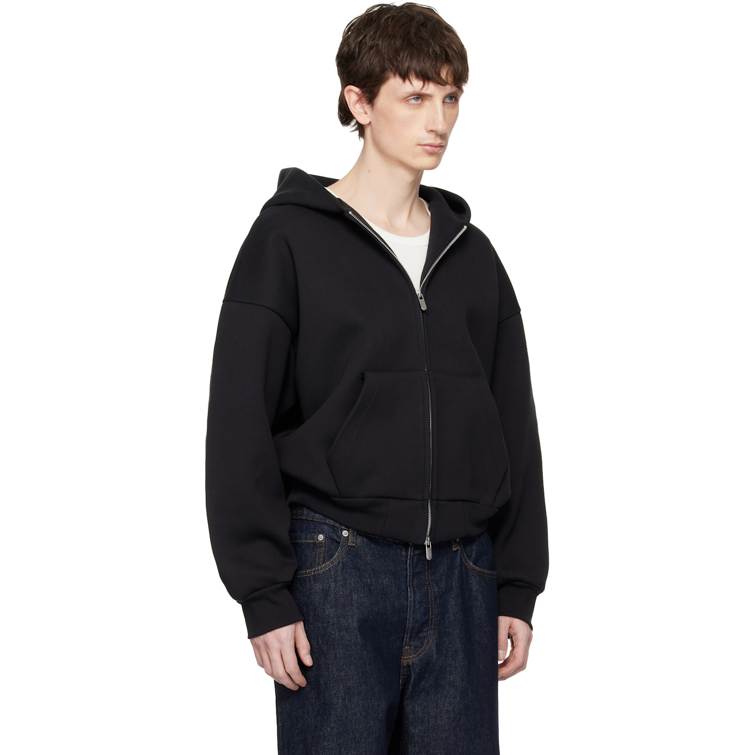  Seventh Black V2 Zipped Hoodie 