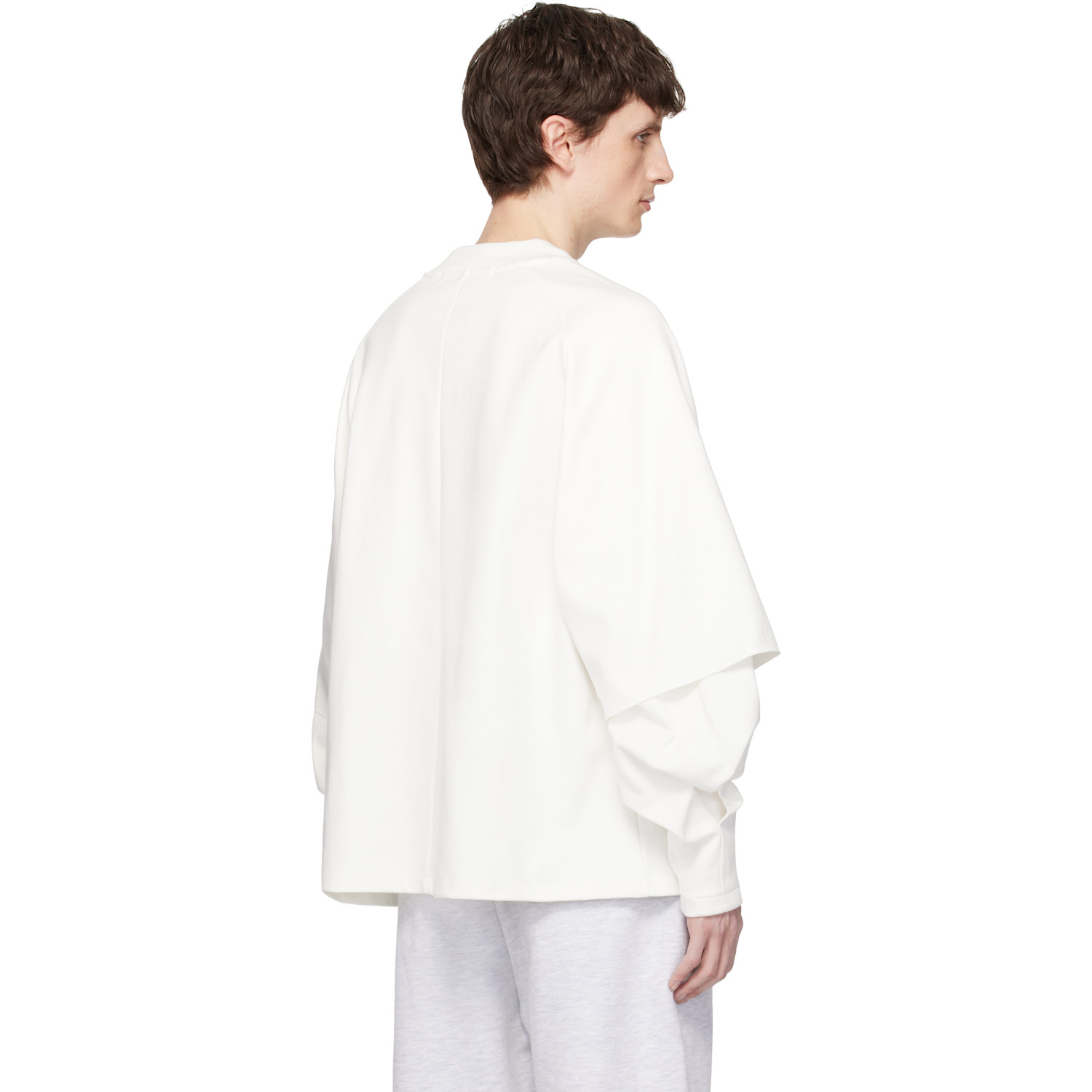  Seventh Off-white Raglan Layered Longsleeve T-shirt 