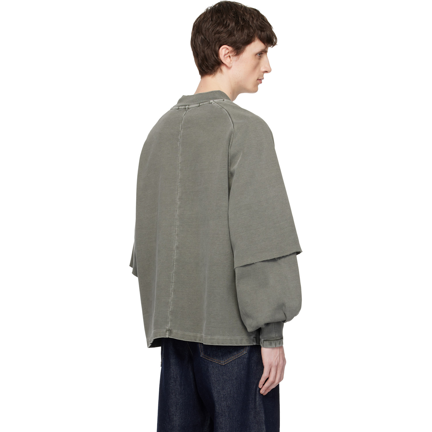 Seventh Gray Raglan Layered Longsleeve T-shirt 