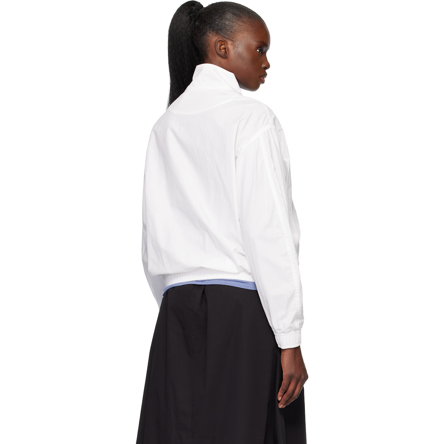  Nothing Written White Panny Harrington Jacket 