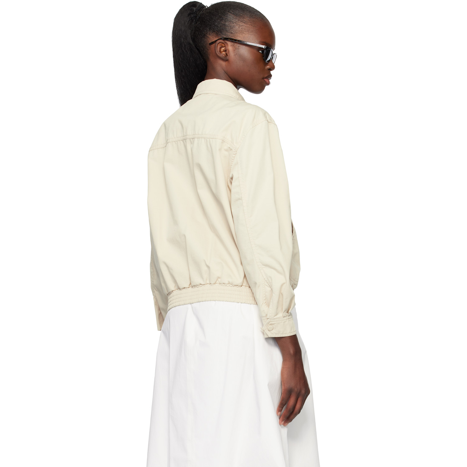  Nothing Written Beige Margaret Cotton Cricket Jacket 