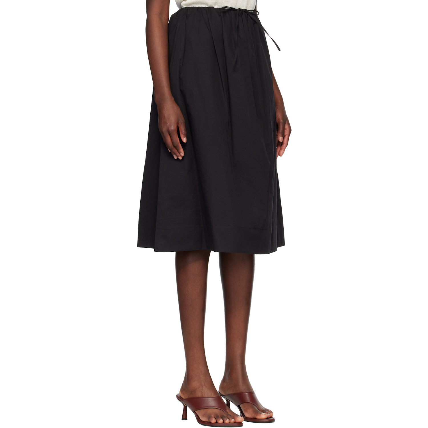  Nothing Written Black Leia A-line Midi Skirt 