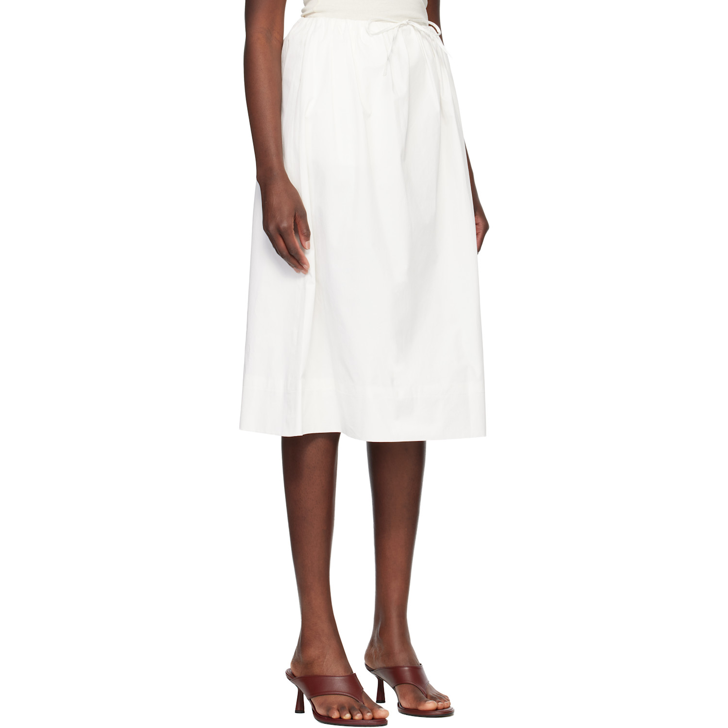  Nothing Written White Leia A-line Midi Skirt 