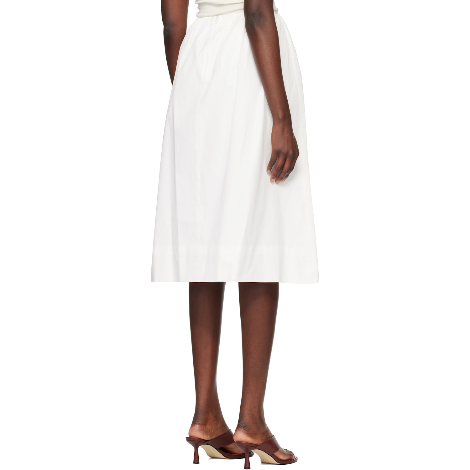  Nothing Written White Leia A-line Midi Skirt 