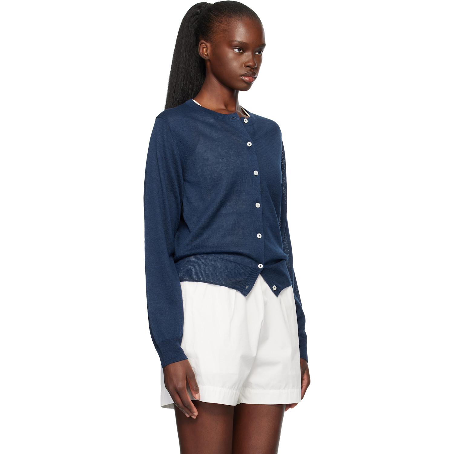  Nothing Written Navy Rola Linen Cardigan 