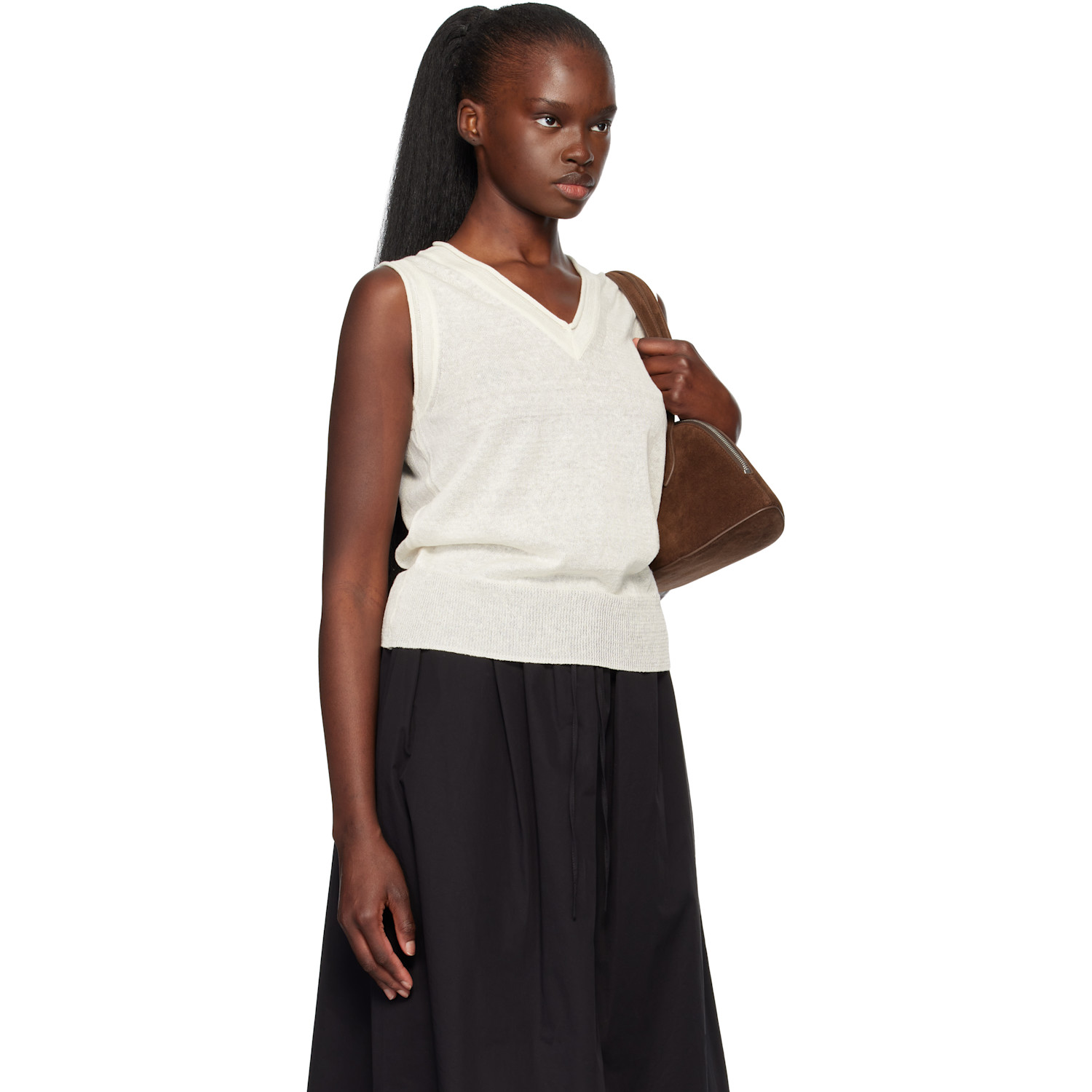  Nothing Written Off-white Dore Sleeveless Knit Top 