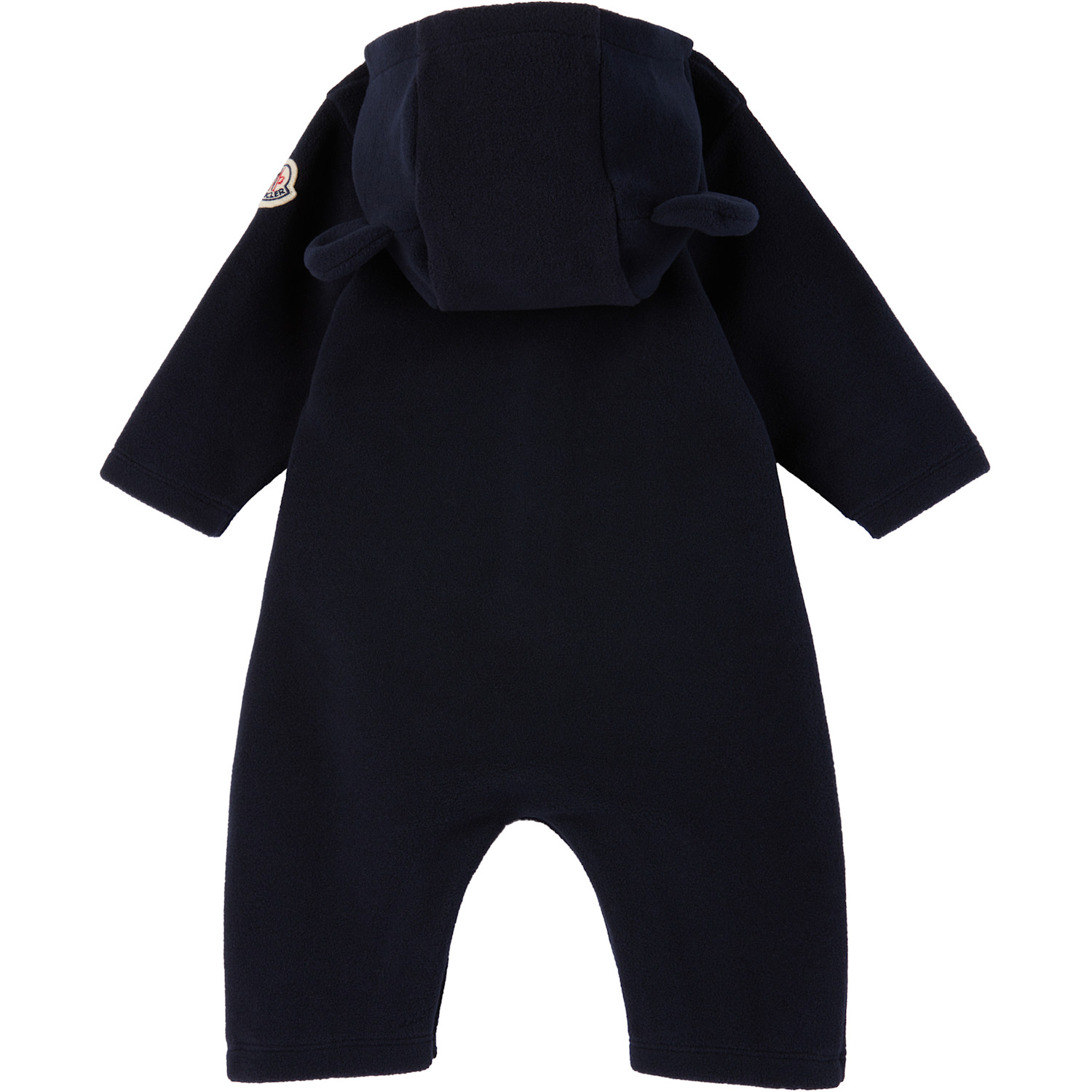  Moncler Enfant Baby Navy Embroidered Logo Jumpsuit 