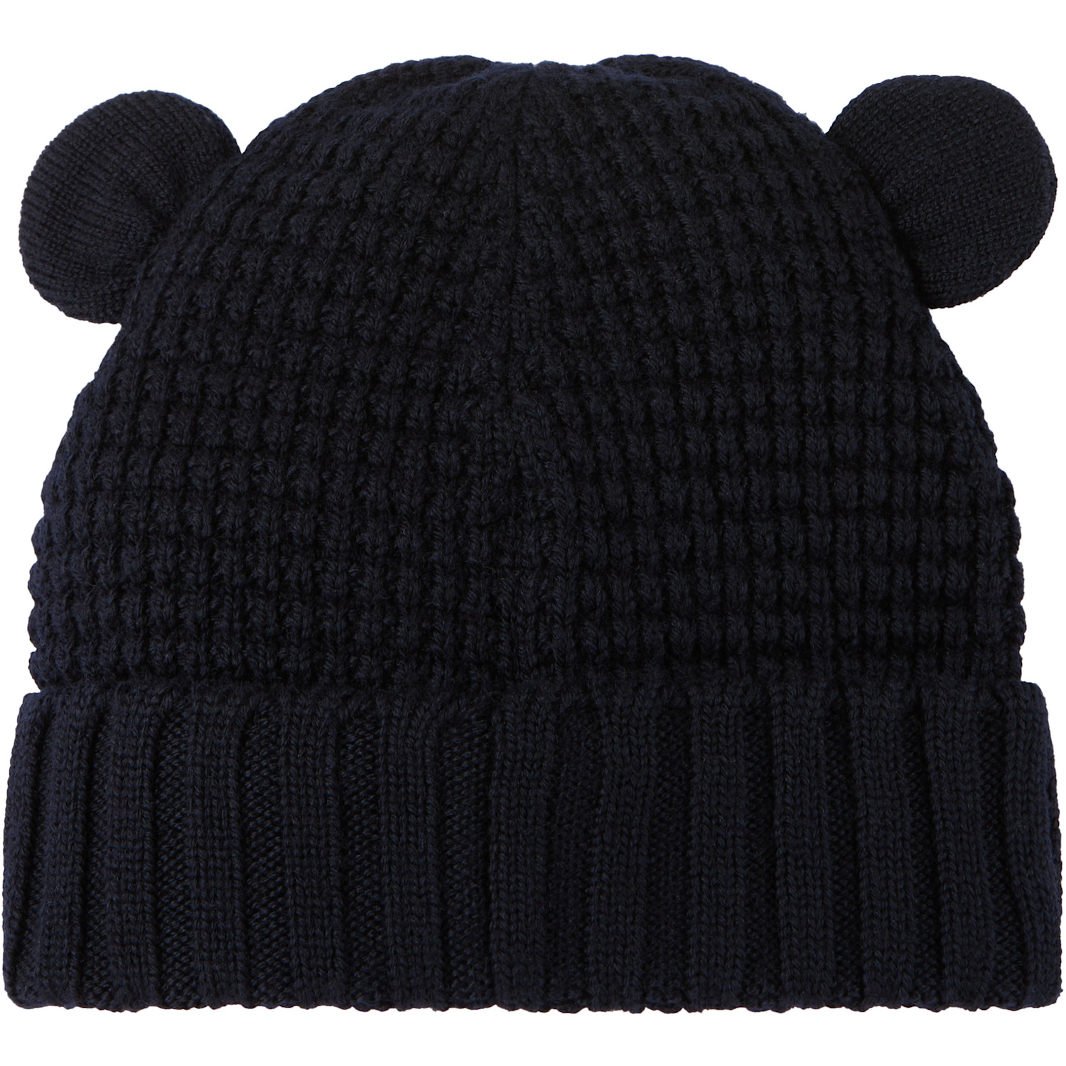  Moncler Enfant Baby Navy Wool Teddy Bear Ears Beanie 
