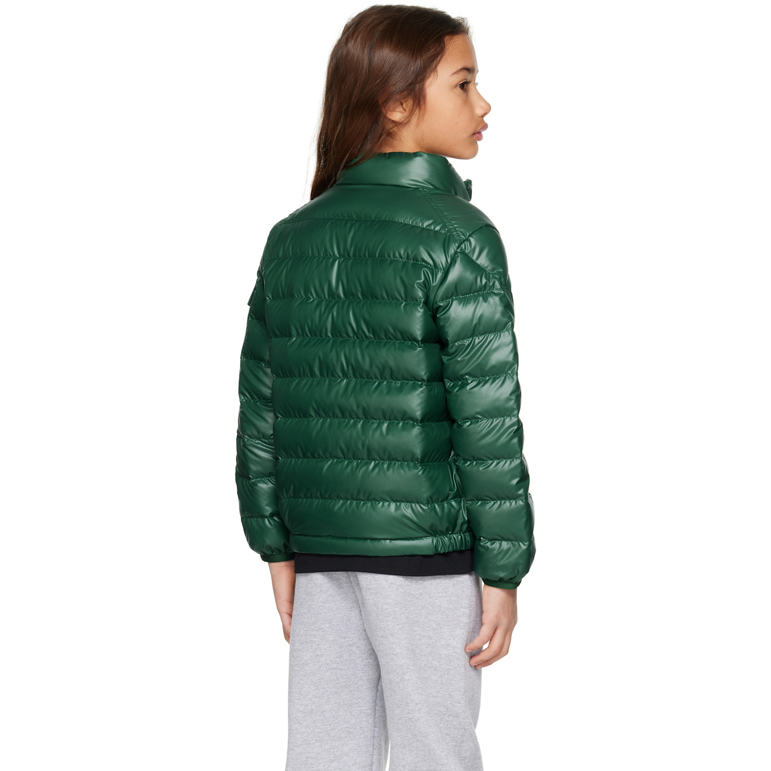  Moncler Enfant Big Kids Green Bengi Down Jacket 