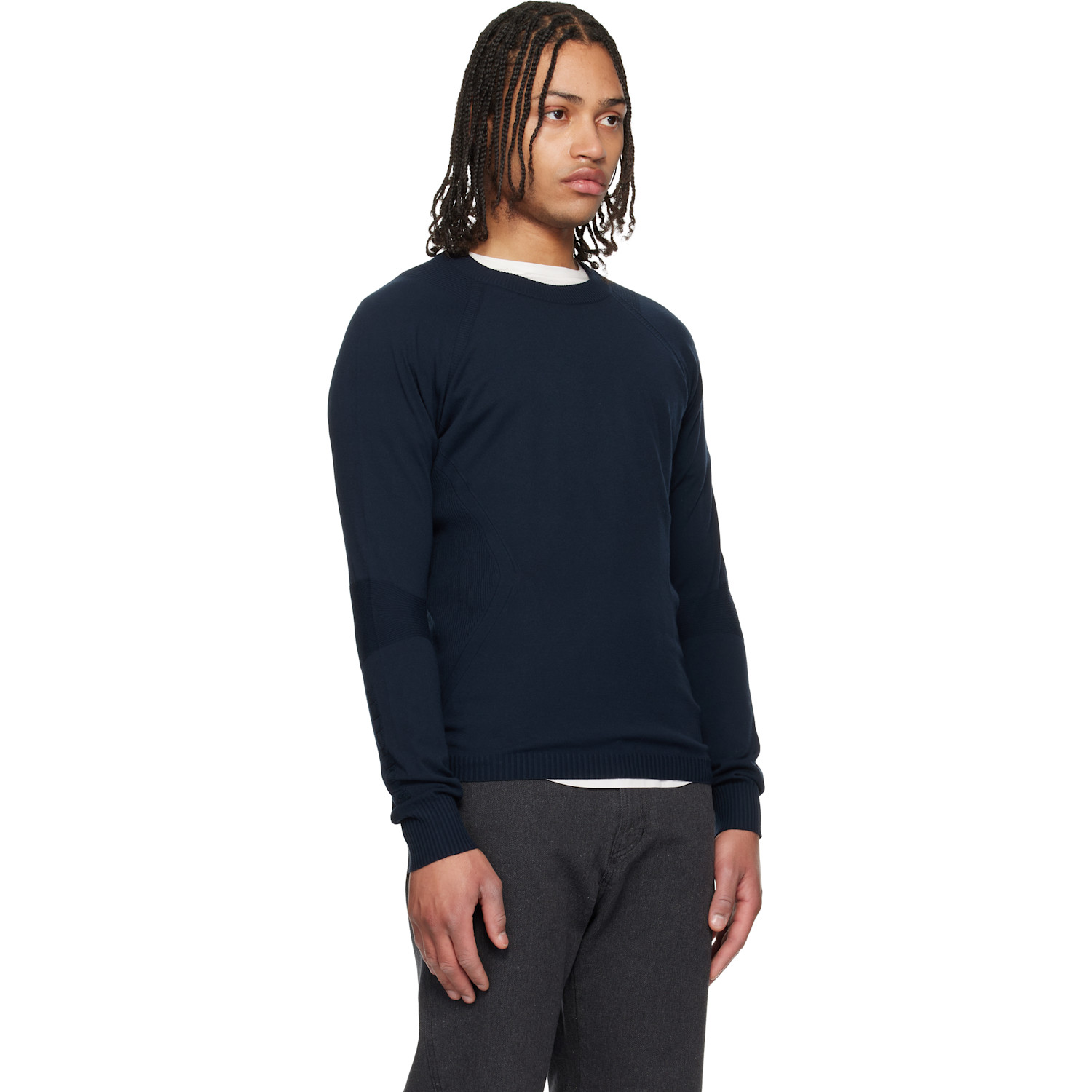  Moncler Grenoble Navy Crewneck Sweater 