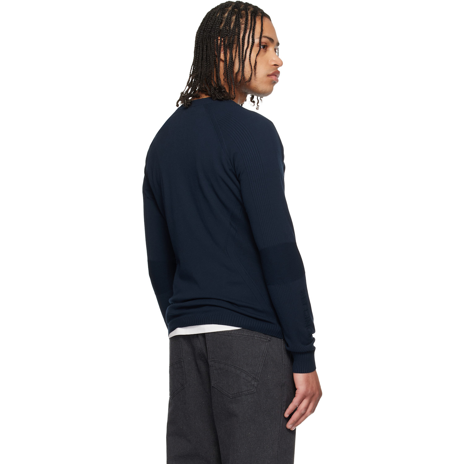 Moncler Grenoble Navy Crewneck Sweater 