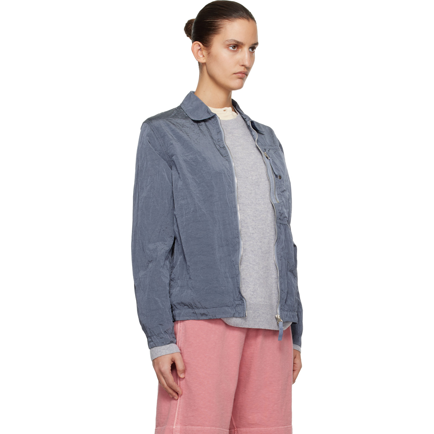  Stone Island Blue 1200038 Nylon Metal Econyl Overshirt 