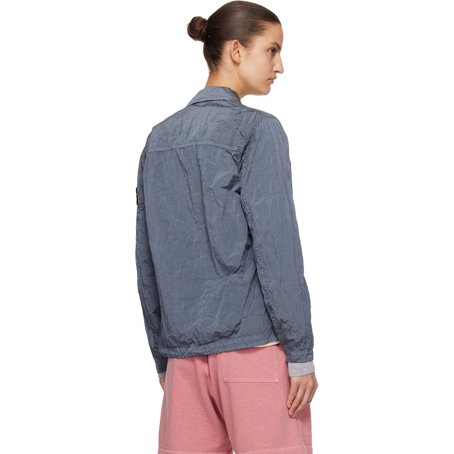  Stone Island Blue 1200038 Nylon Metal Econyl Overshirt 