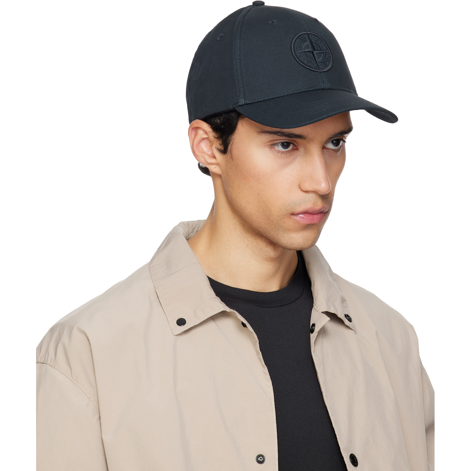 Stone Island Navy 9100013 Cotton Reps Cap 