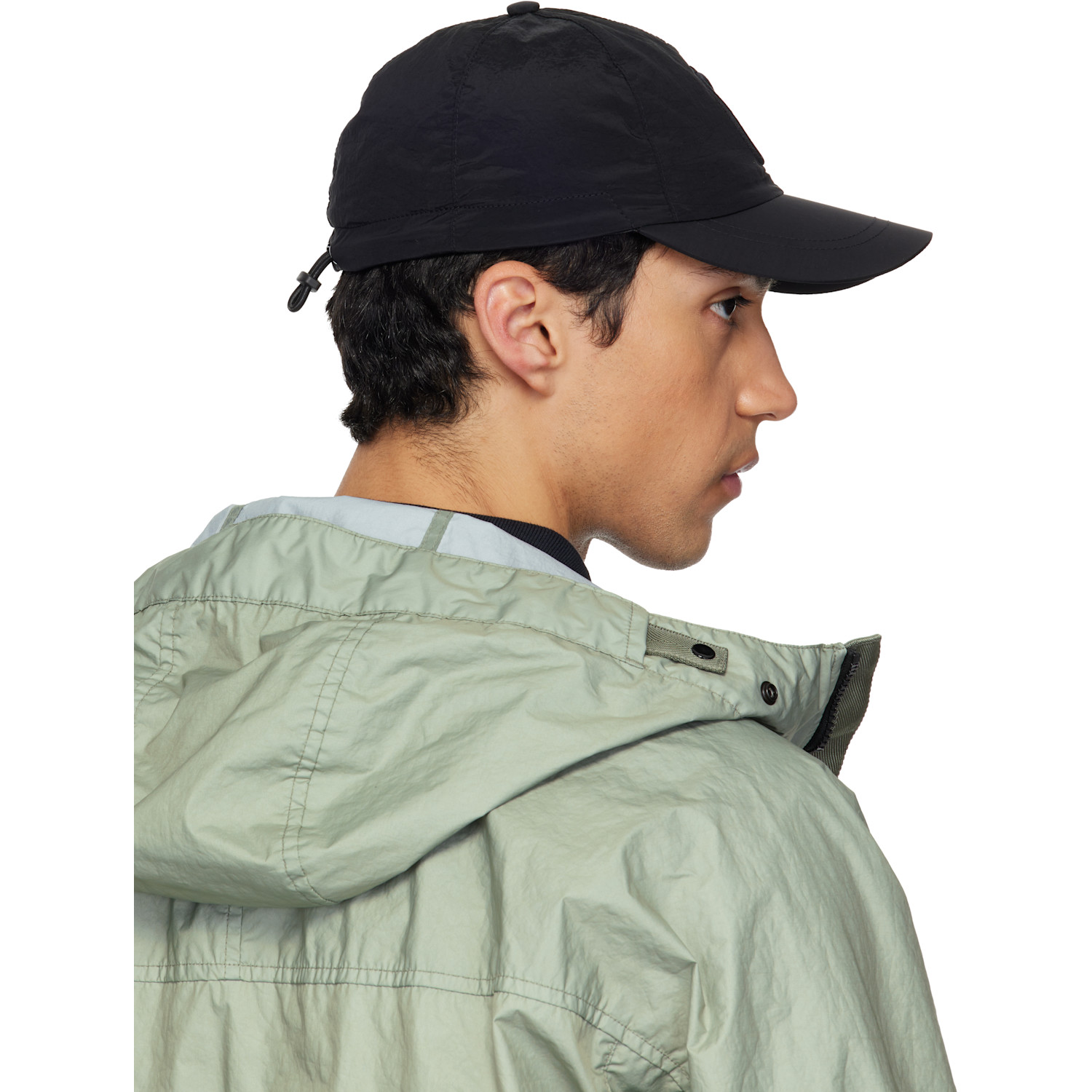  Stone Island Black 9100011 Nylon Metal Econyl Cap 