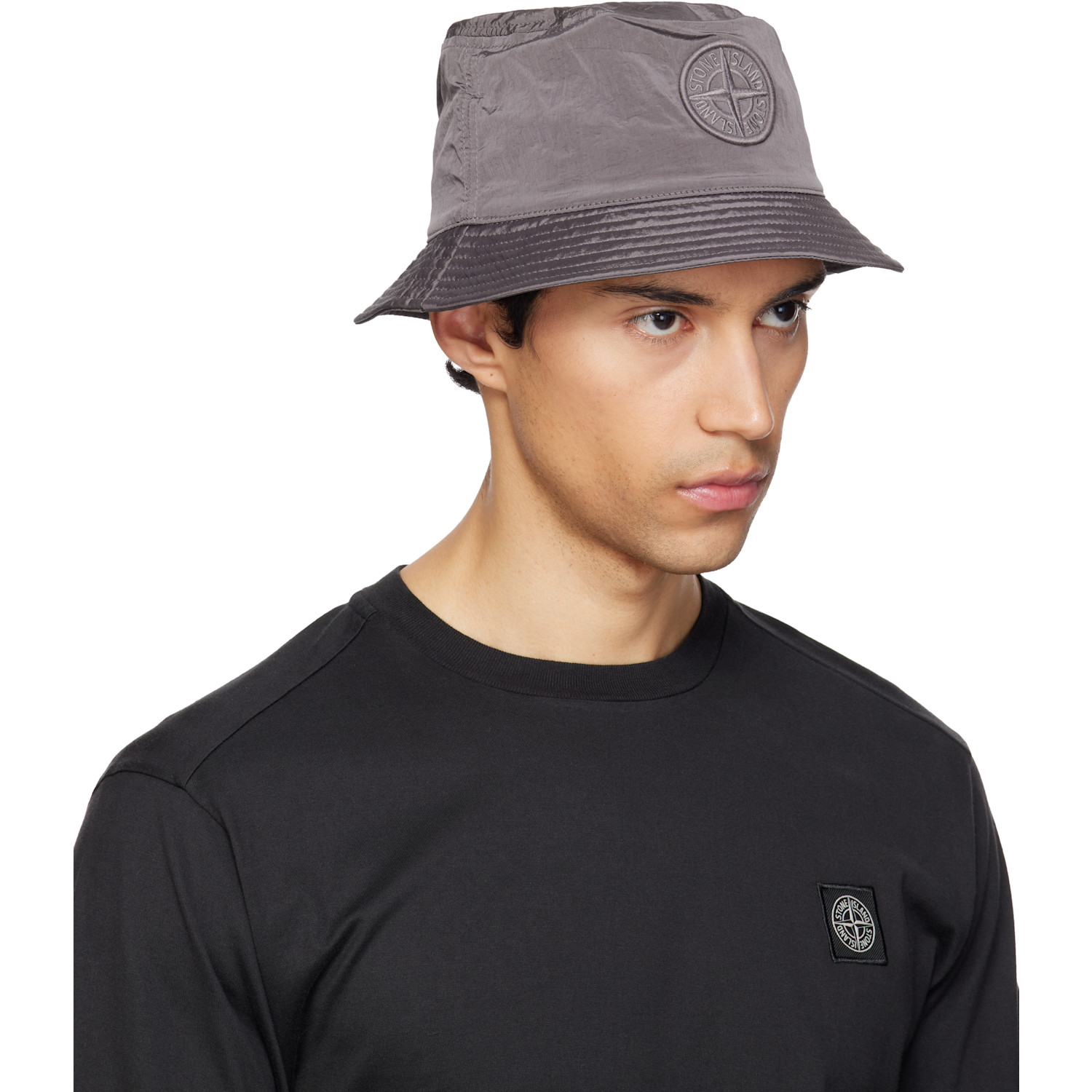  Stone Island Taupe 9100012 Nylon Metal Econyl Bucket Hat 