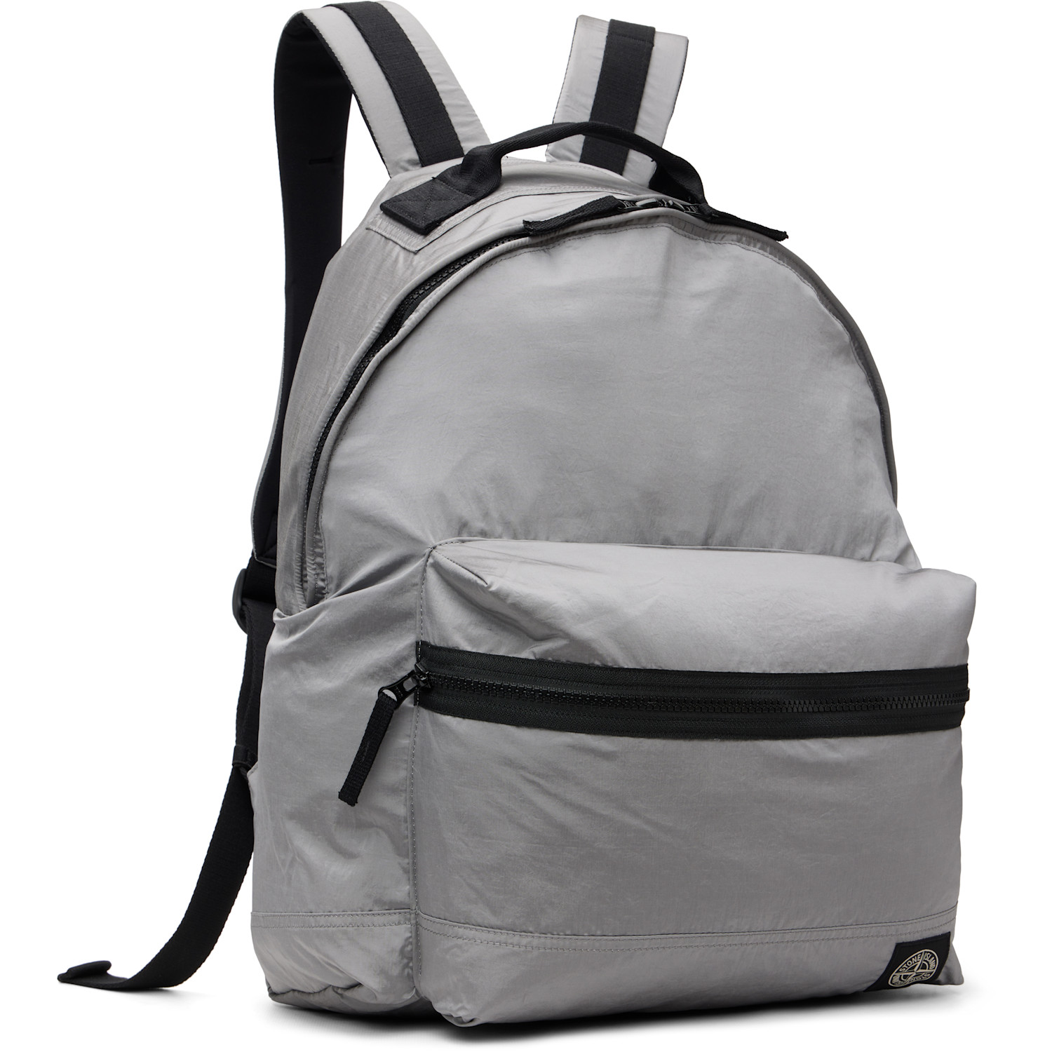  Stone Island Gray 9200010 Coated Nylon Metal Econyl Backpack 