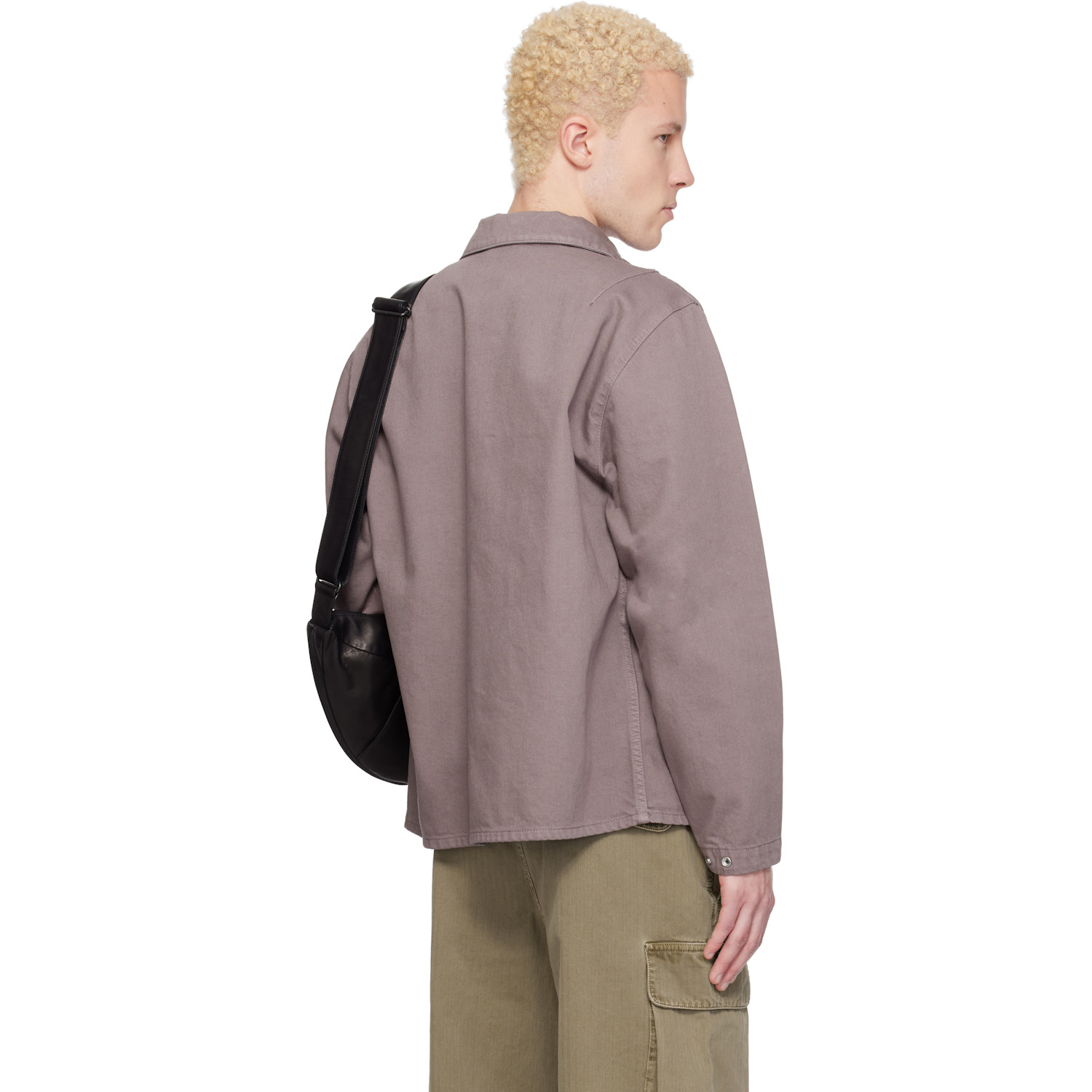  Stone Island Purple 1200001 Light Bull Denim Jacket 