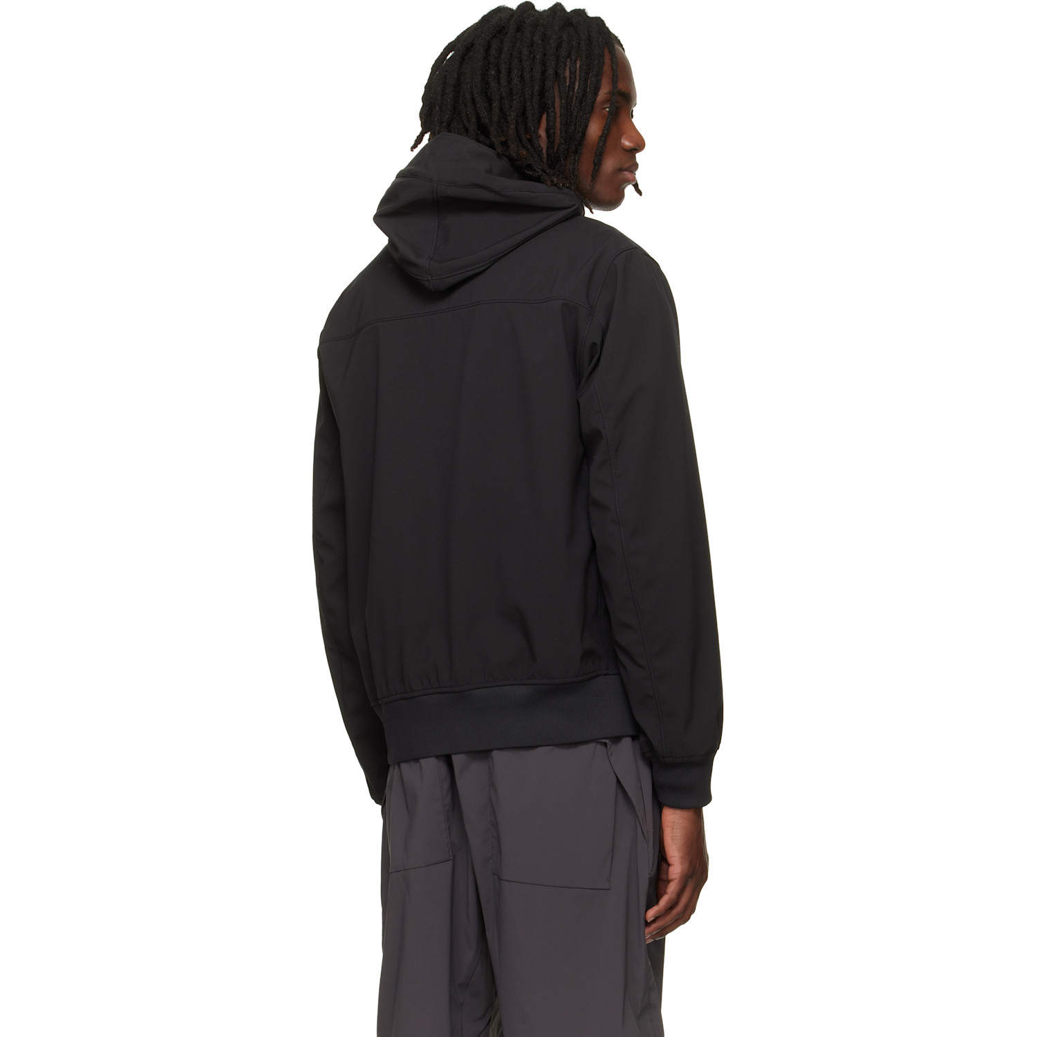  Stone Island Black 4100118 Light Soft Shell-r E.dye Technology Jacket 