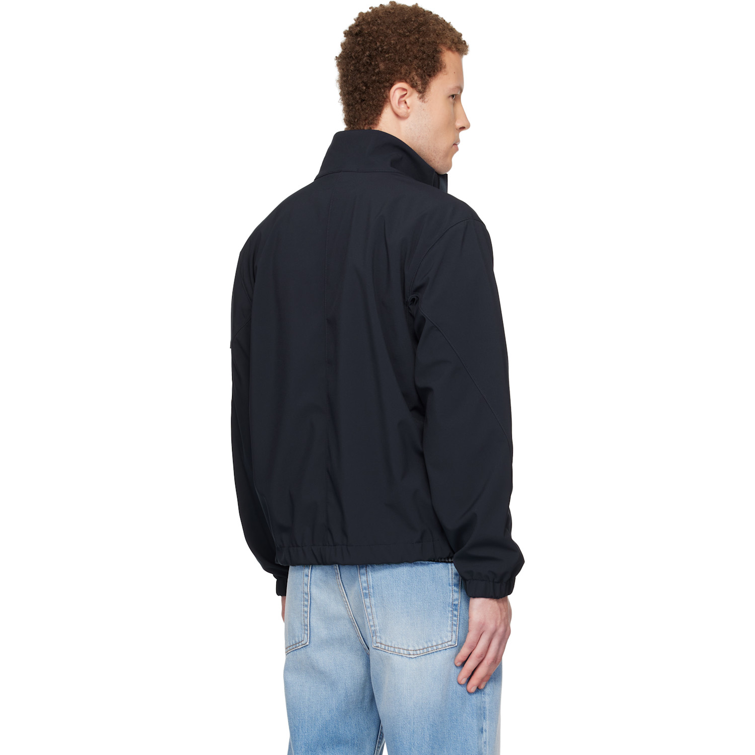  Stone Island Navy 4100022 Light Soft Shell-r E.dye Technology Jacket 