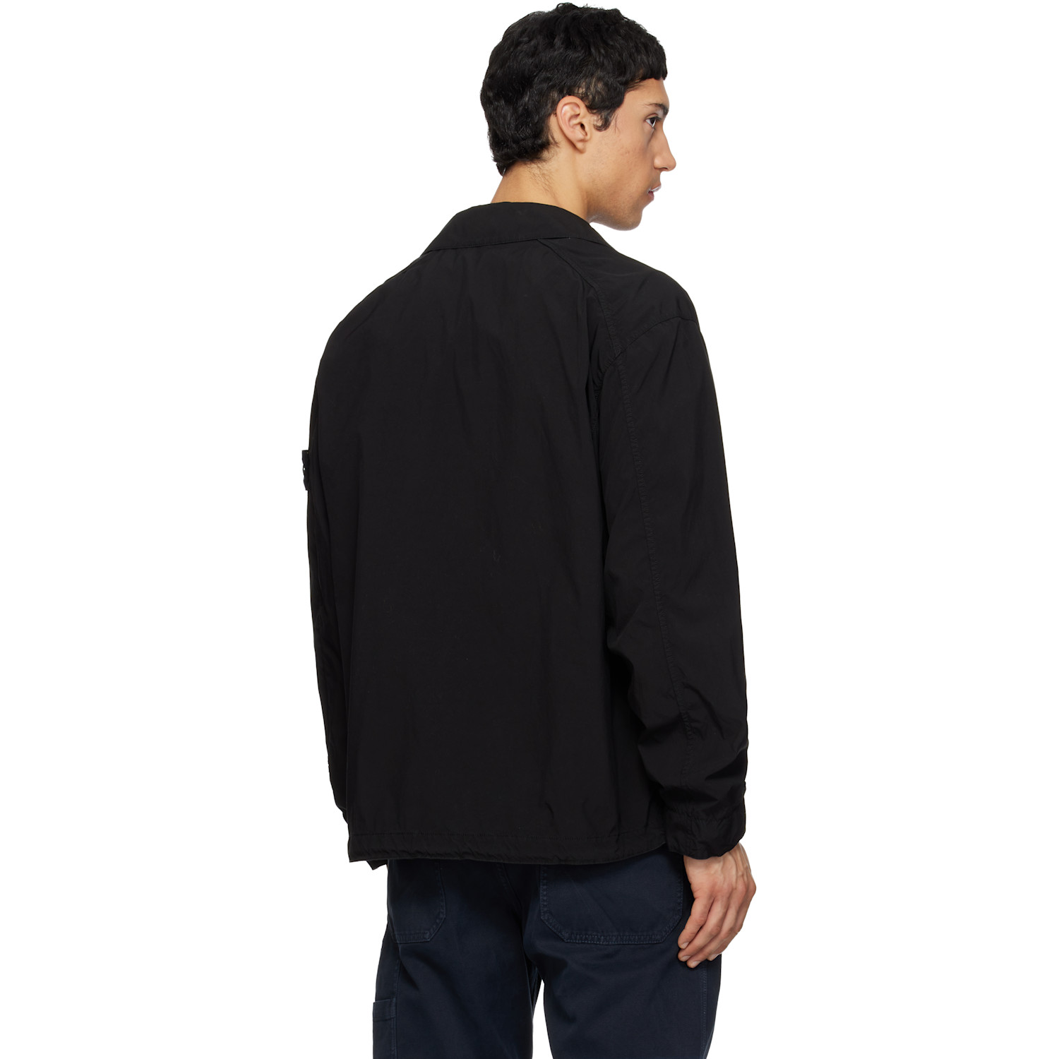  Stone Island Black 4100041 Light Compact Touch Poly-tc Jacket 