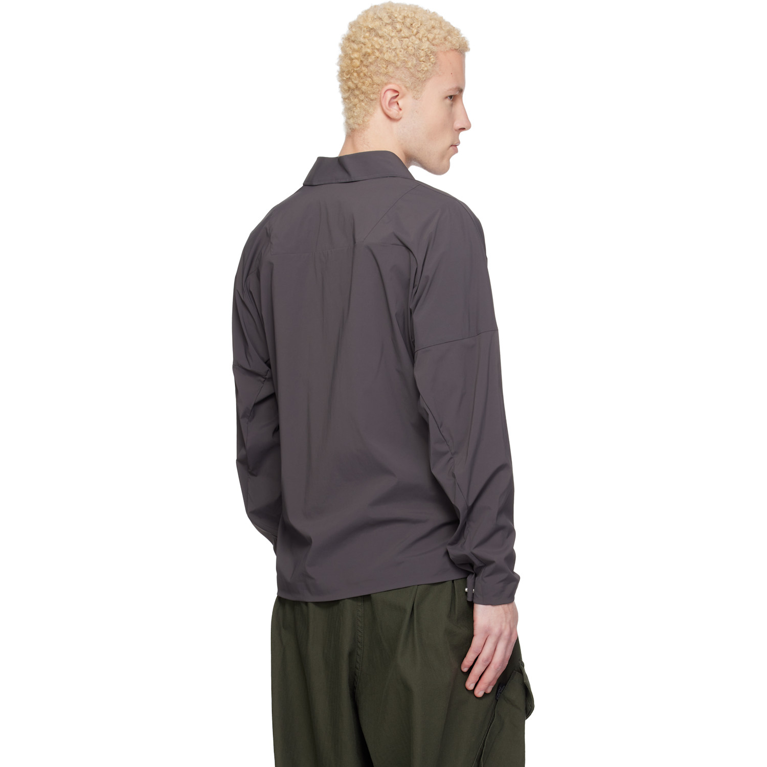  Stone Island Gray 1200016 Recycled Stretch Nylon Tela Stellina Jacket 