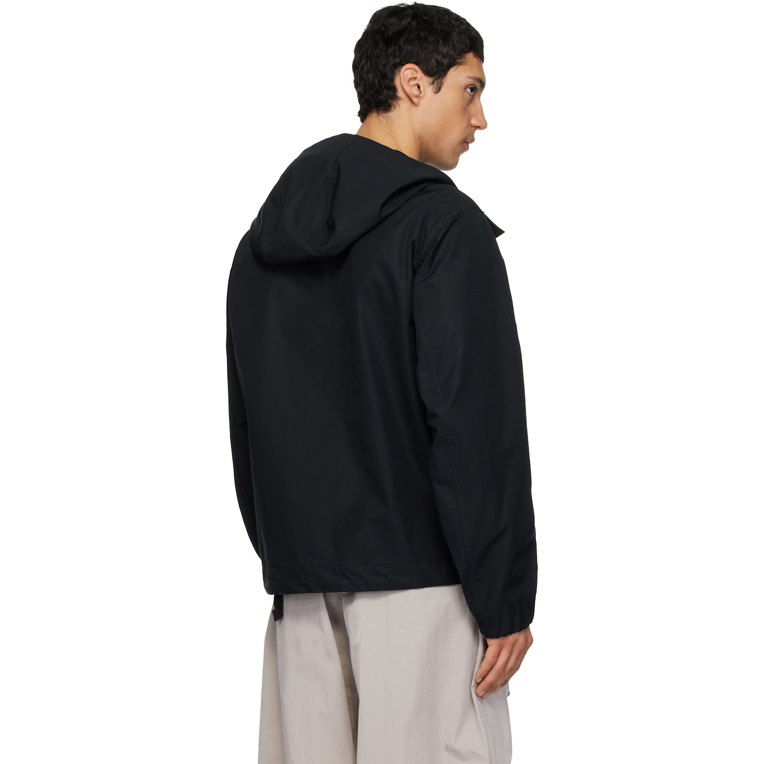  Stone Island Black 4100037 All-weather Cotton Canvas Jacket 