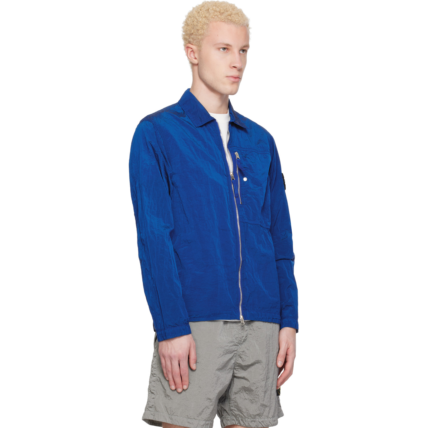  Stone Island Blue 1200038 Nylon Metal Econyl® Jacket 
