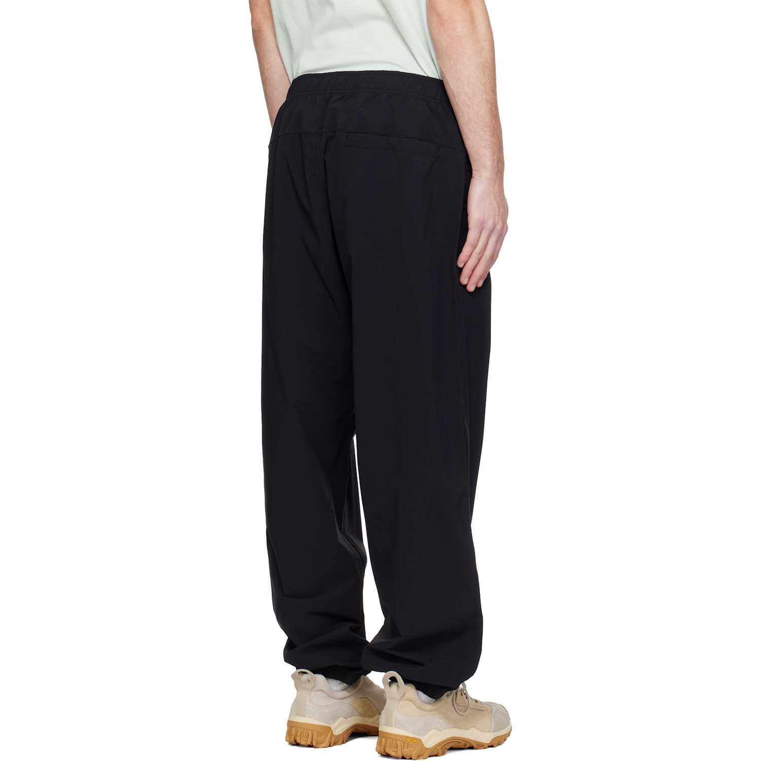  Stone Island Black 3100048 Stretch Nylon Tech Fleece Sweatpants 