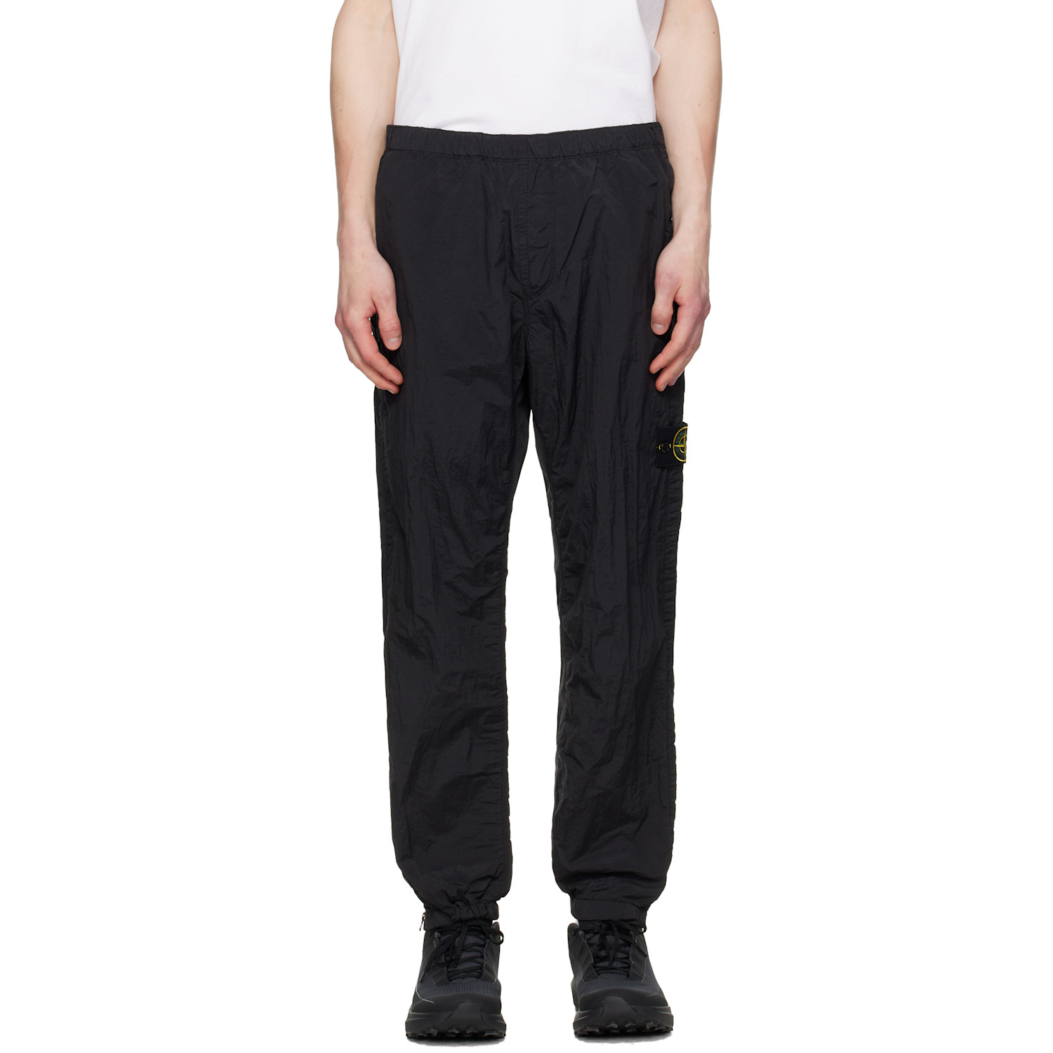 Stone Island Black 3100035 Nylon Metal ECONYL Trousers