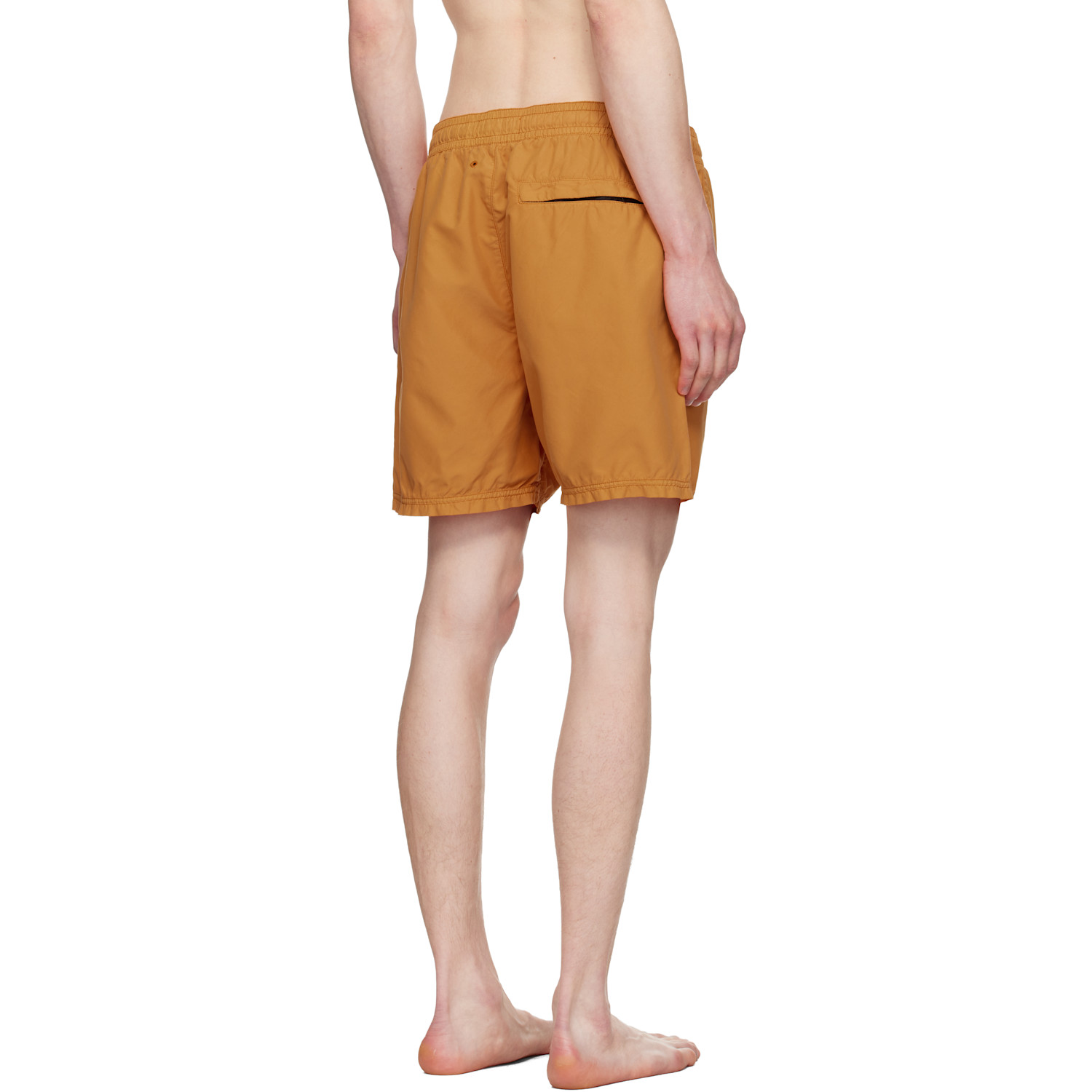  Stone Island Orange B100b09 Brushed Nylon Swim Shorts 