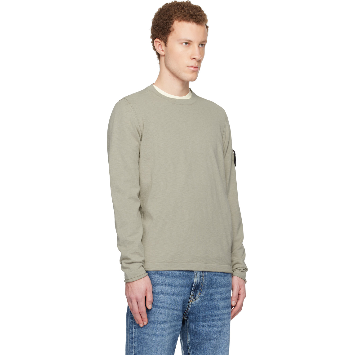  Stone Island Beige 5100052 Organic Cotton Sweater 