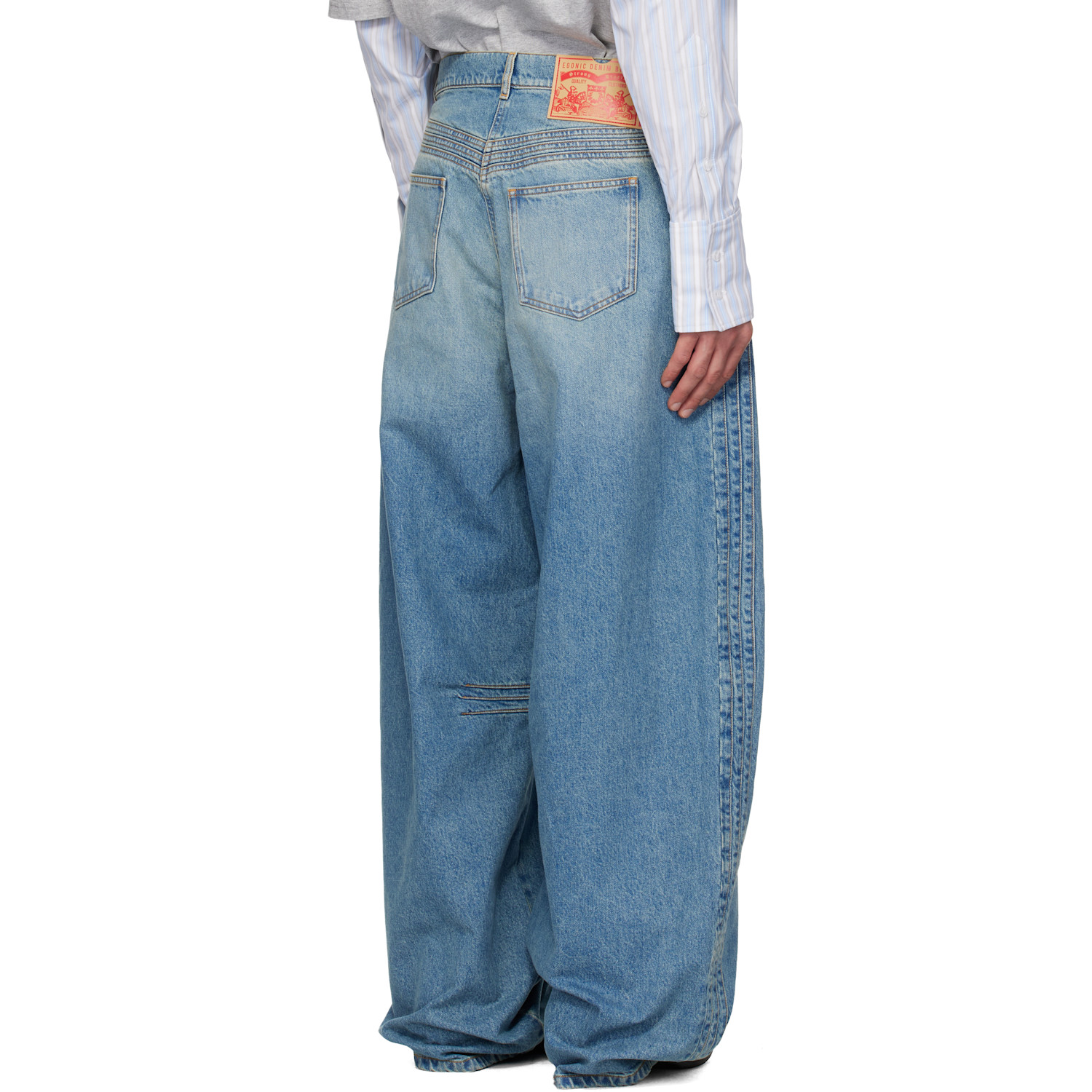  Egonlab Blue Overscaled Jeans 