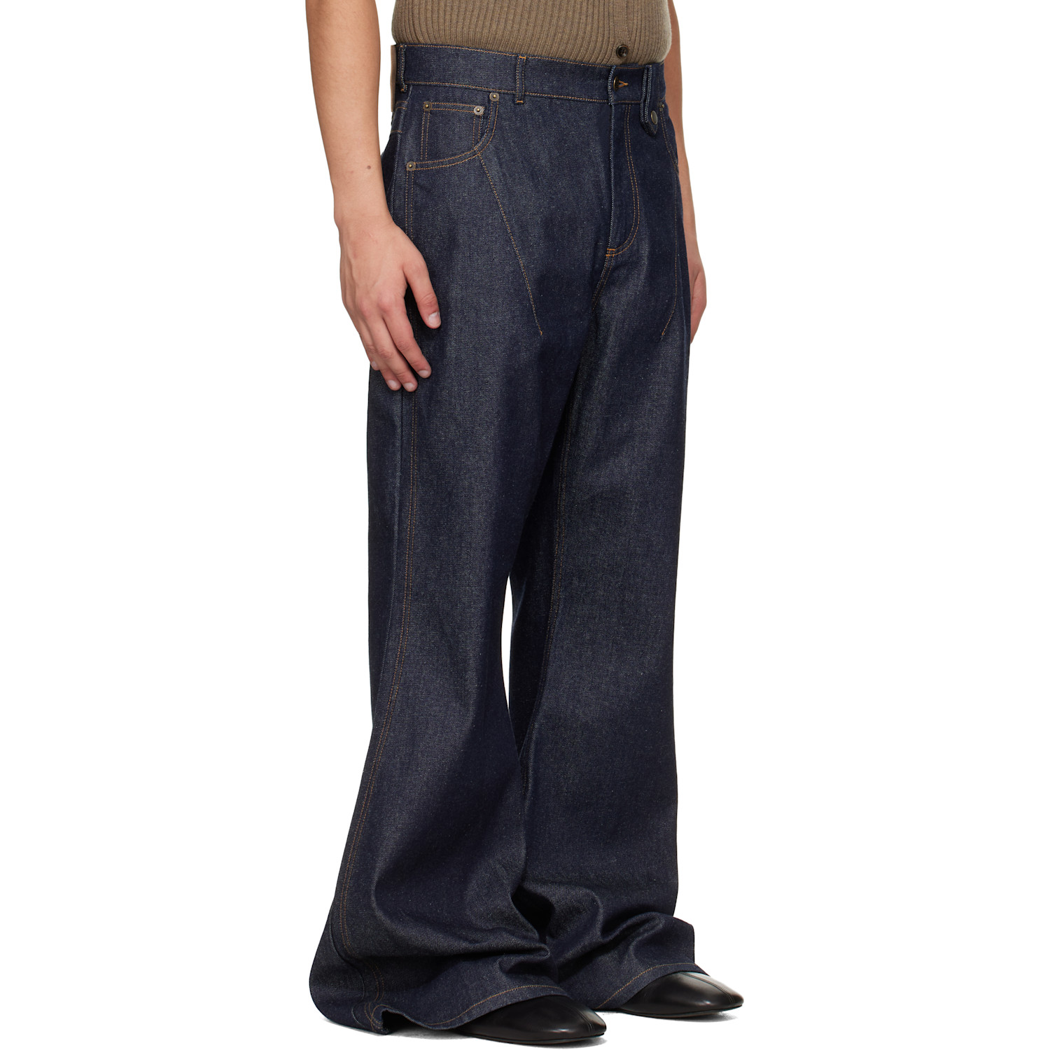  Egonlab Navy Overscaled Jeans 