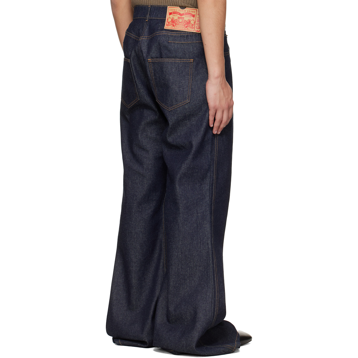  Egonlab Navy Overscaled Jeans 