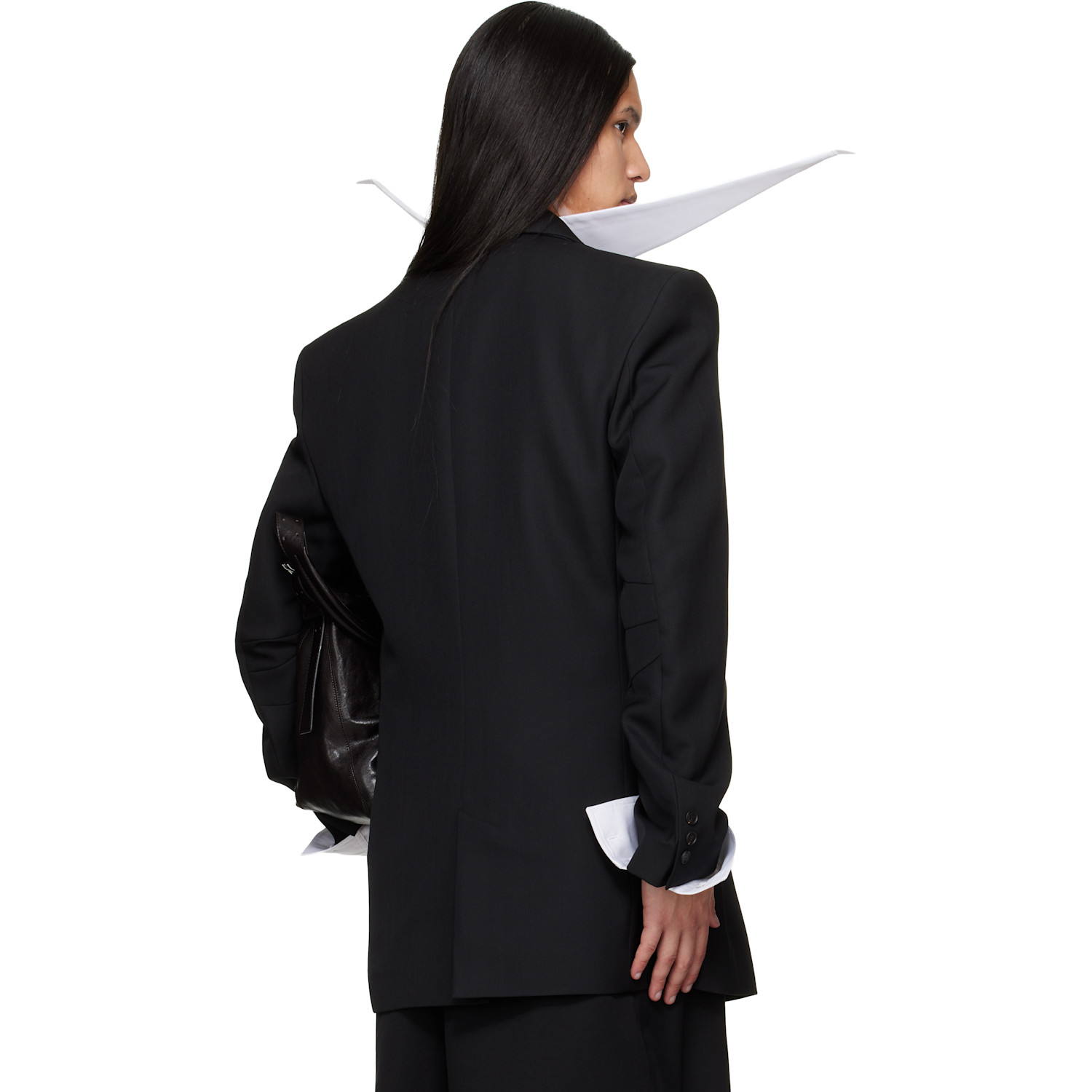 Egonlab Black Oversized Tailored Blazer 