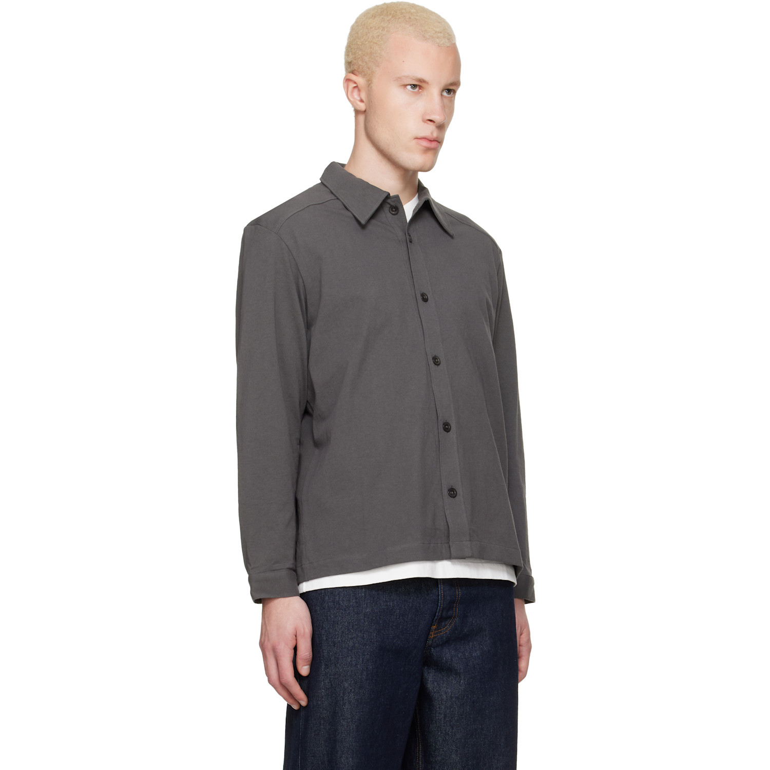  Lady White Co. Gray Bartlett Button Down Shirt 