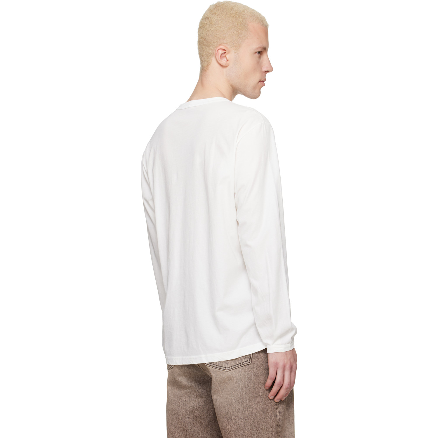  Lady White Co. White Binded Dry Lite L/s T-shirt 