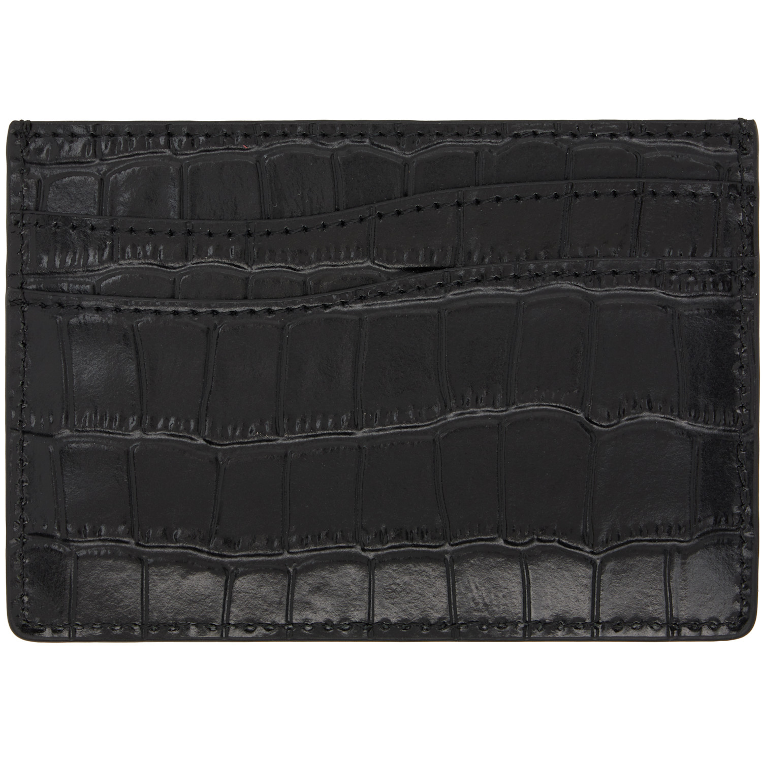 Dime Black Croc Card Holder 