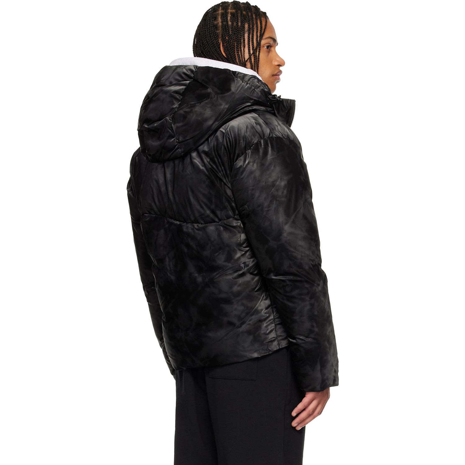  Dime Black Wavy Puffer Jacket 