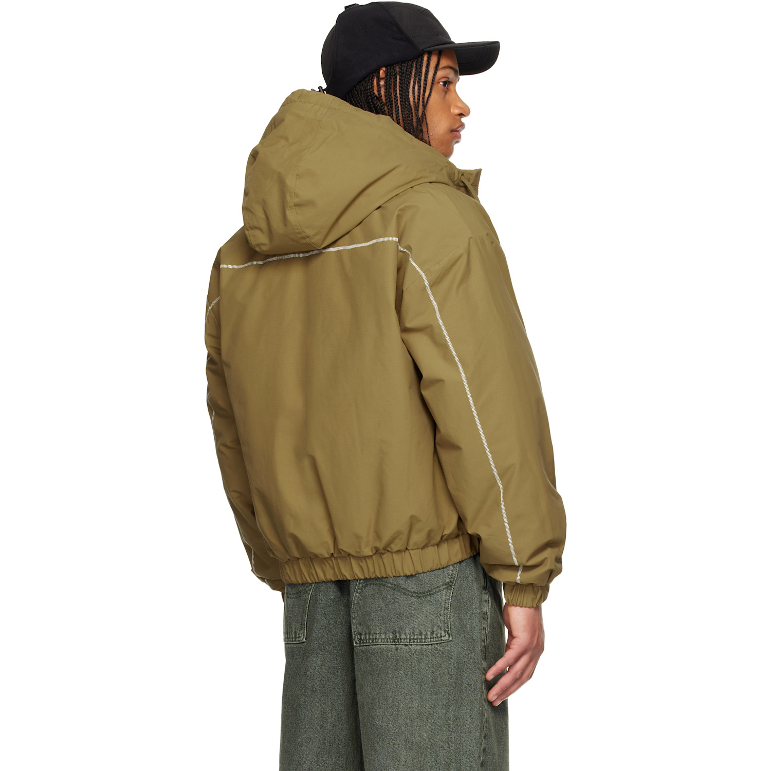  Dime Khaki Quilted Ripstop Puffer Jacket 